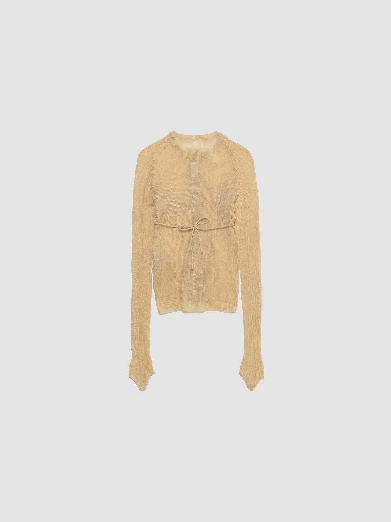 Ricepaper Cardigan with Bra in Beige