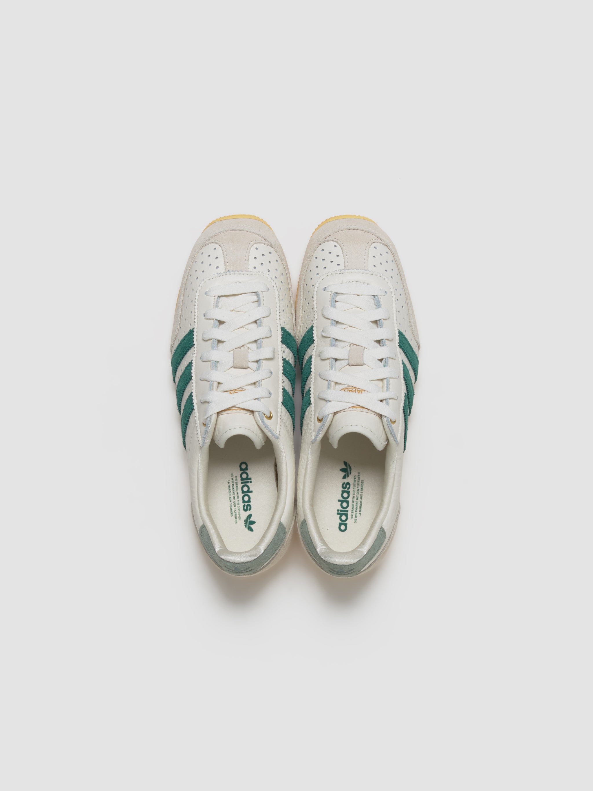 WMNS Japan Sneaker in Off White & Collegiate Green