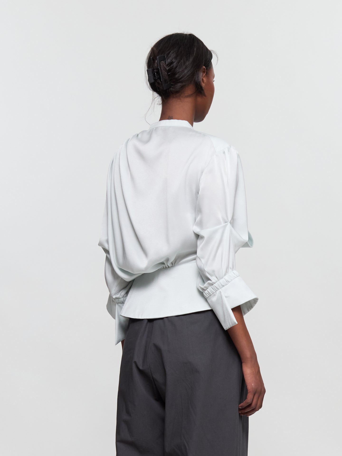 Twisted Blouse in Baby Blue