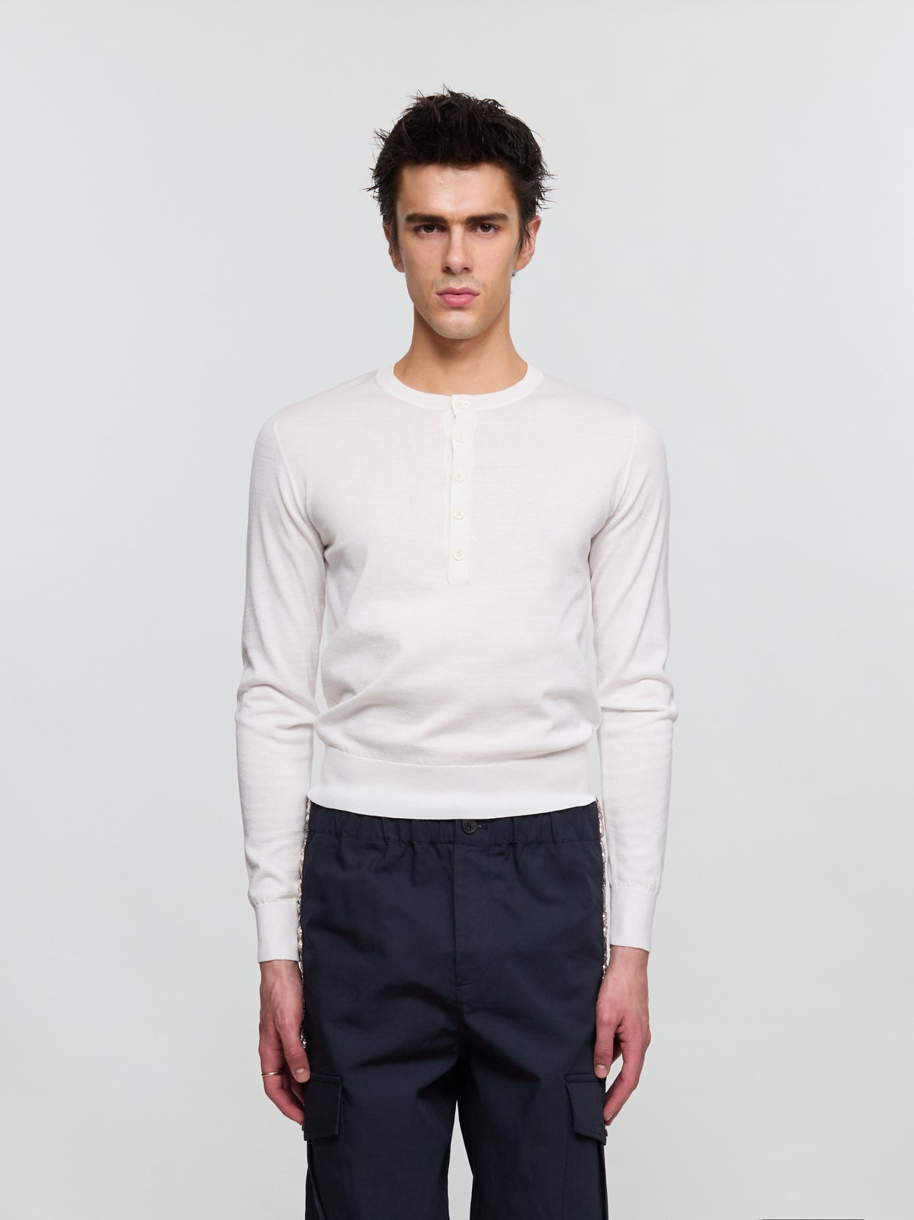Micro Sweater in White