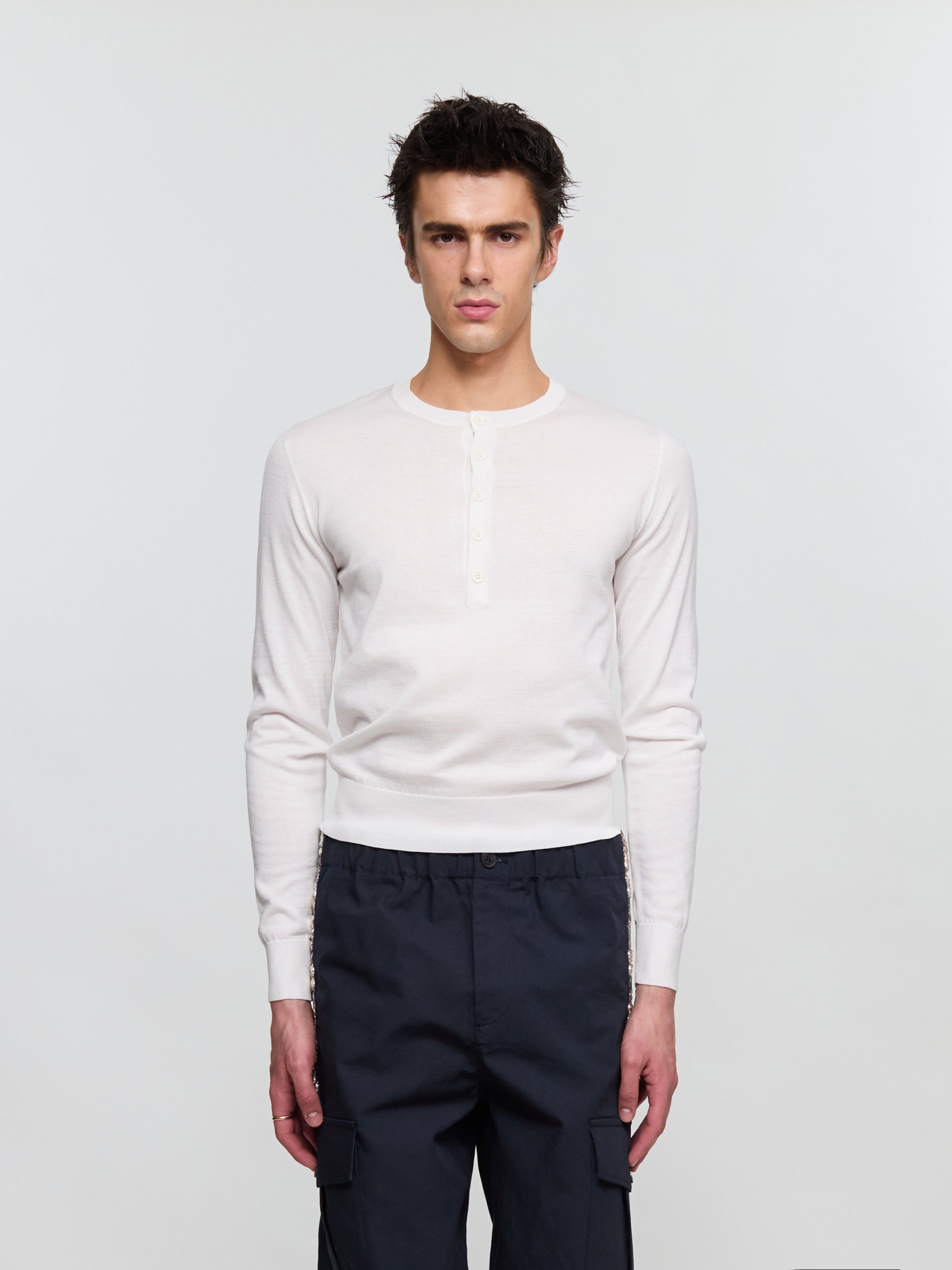 Micro Sweater in White