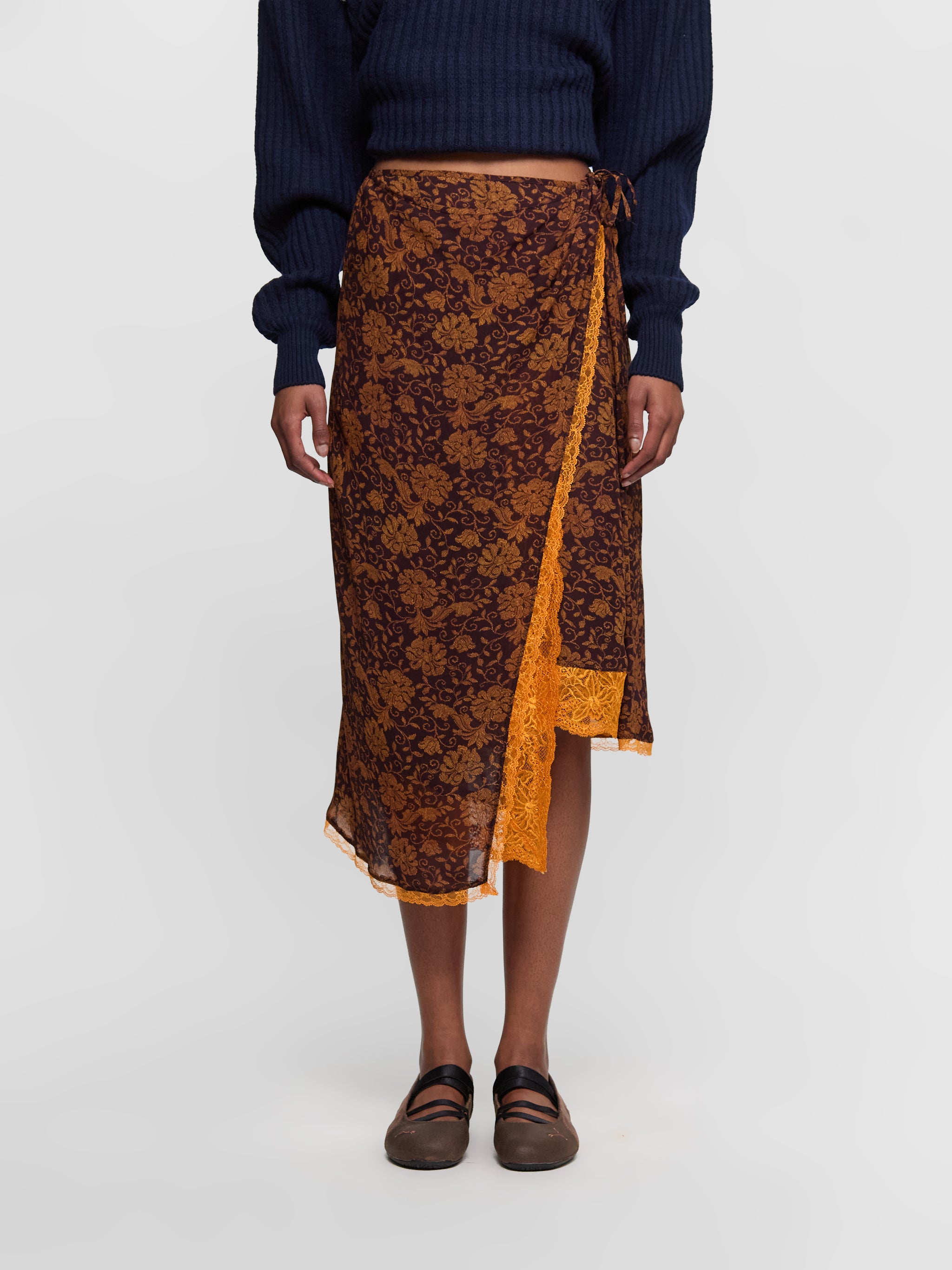 Sanne Skirt in Dark Brown