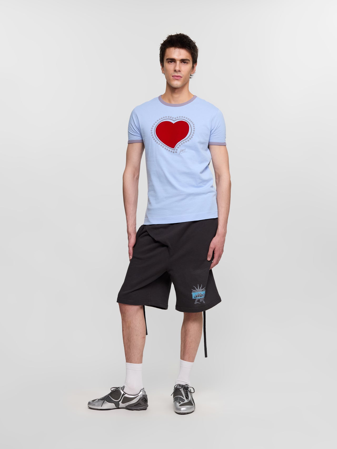 V-S1 Metallic Sneaker in Gray & Black
