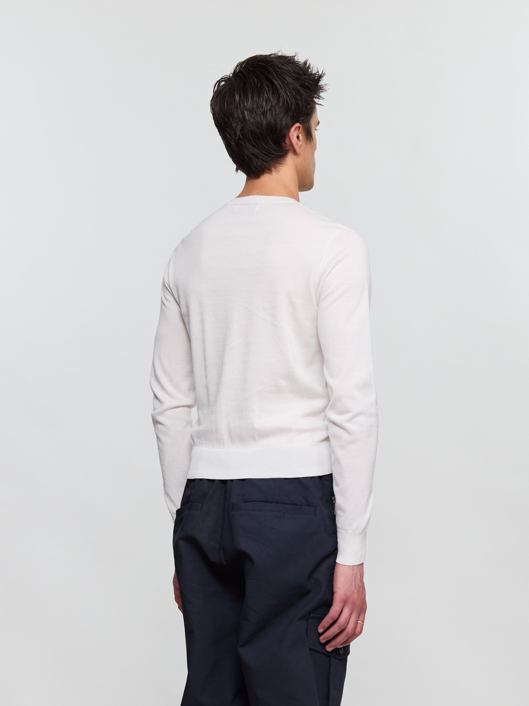 Micro Sweater in White