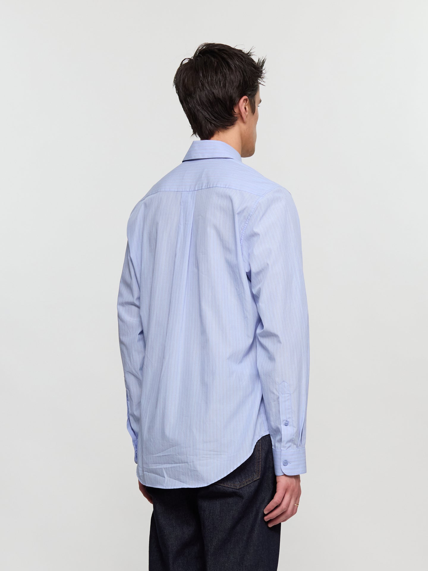 Classic Shirt in Blue & White Stripe