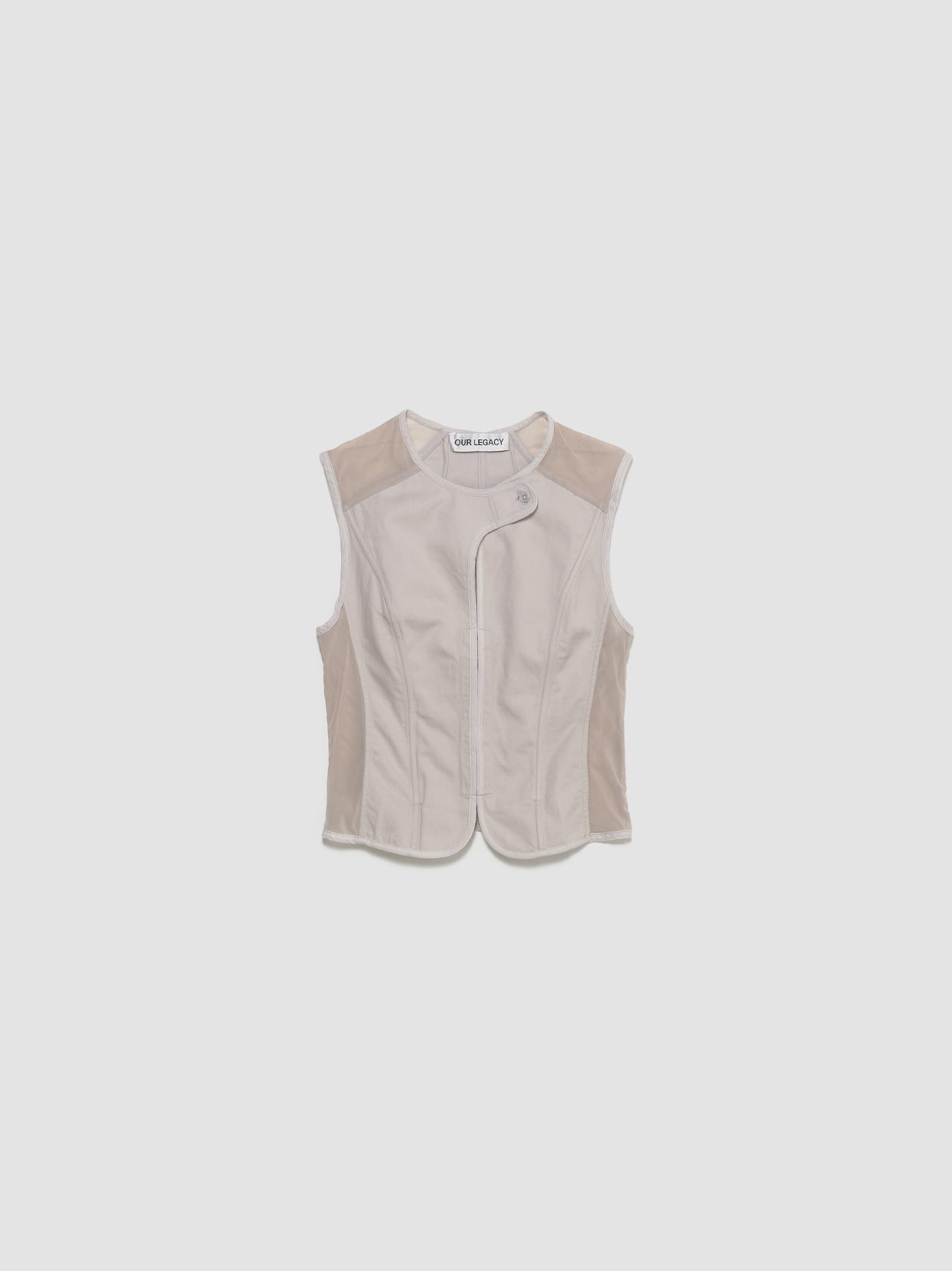 Corset Vest in Dust Bunny