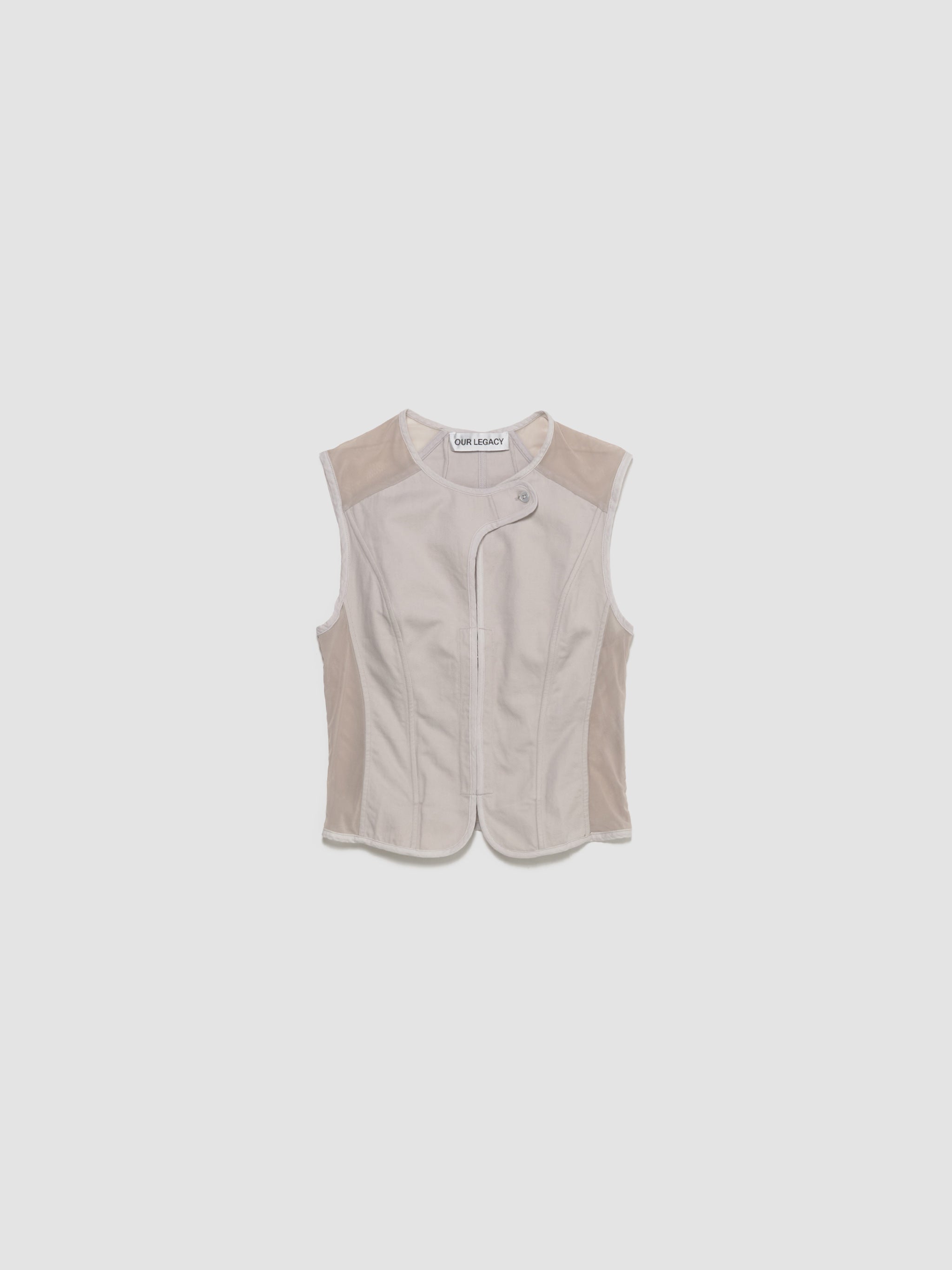 Corset Vest in Dust Bunny