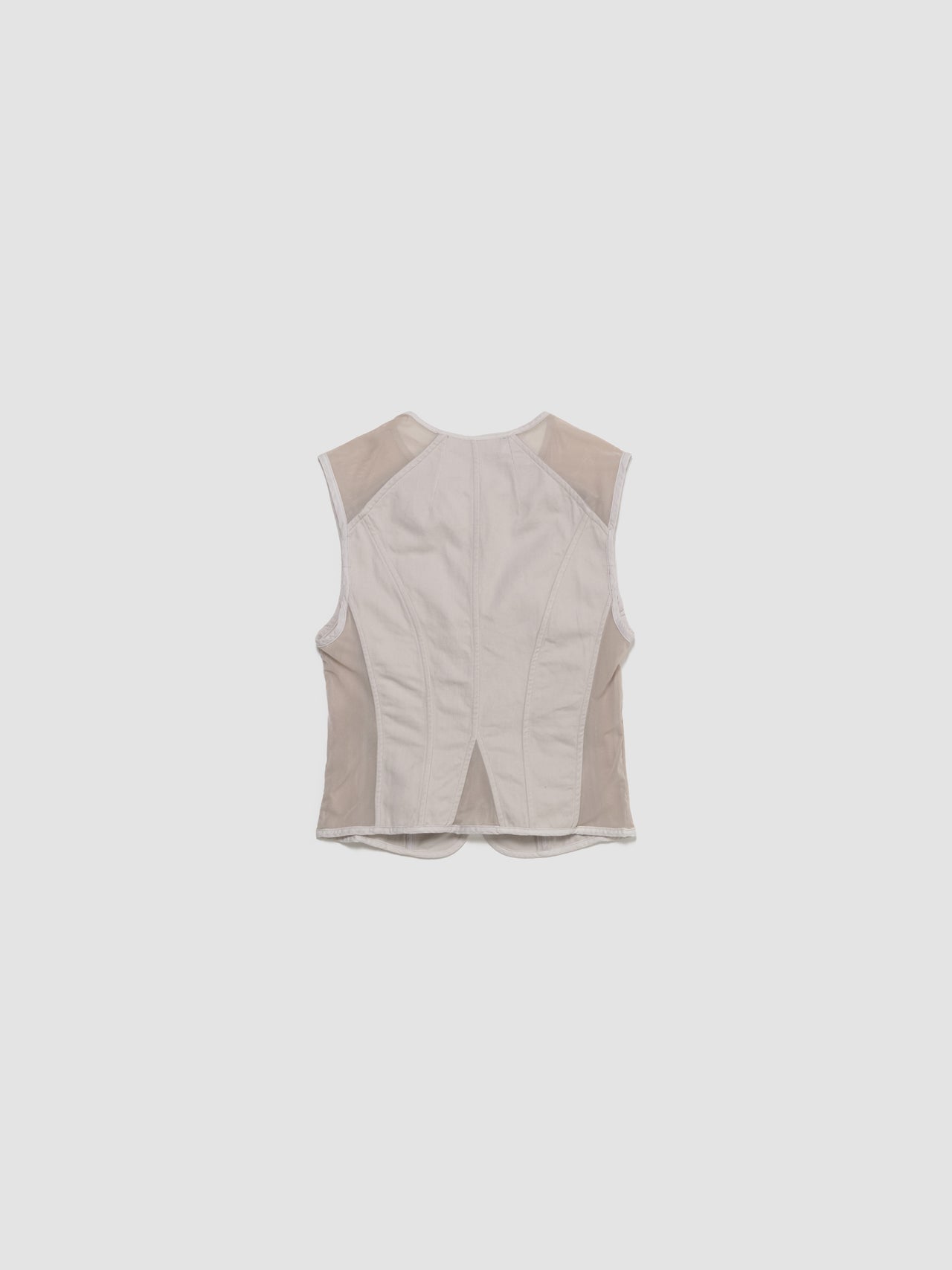 Corset Vest in Dust Bunny
