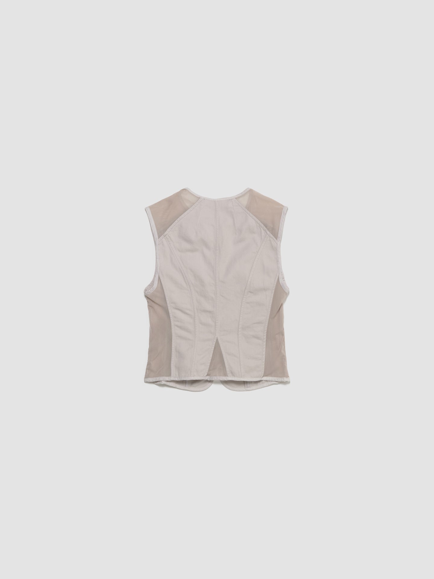 Corset Vest in Dust Bunny