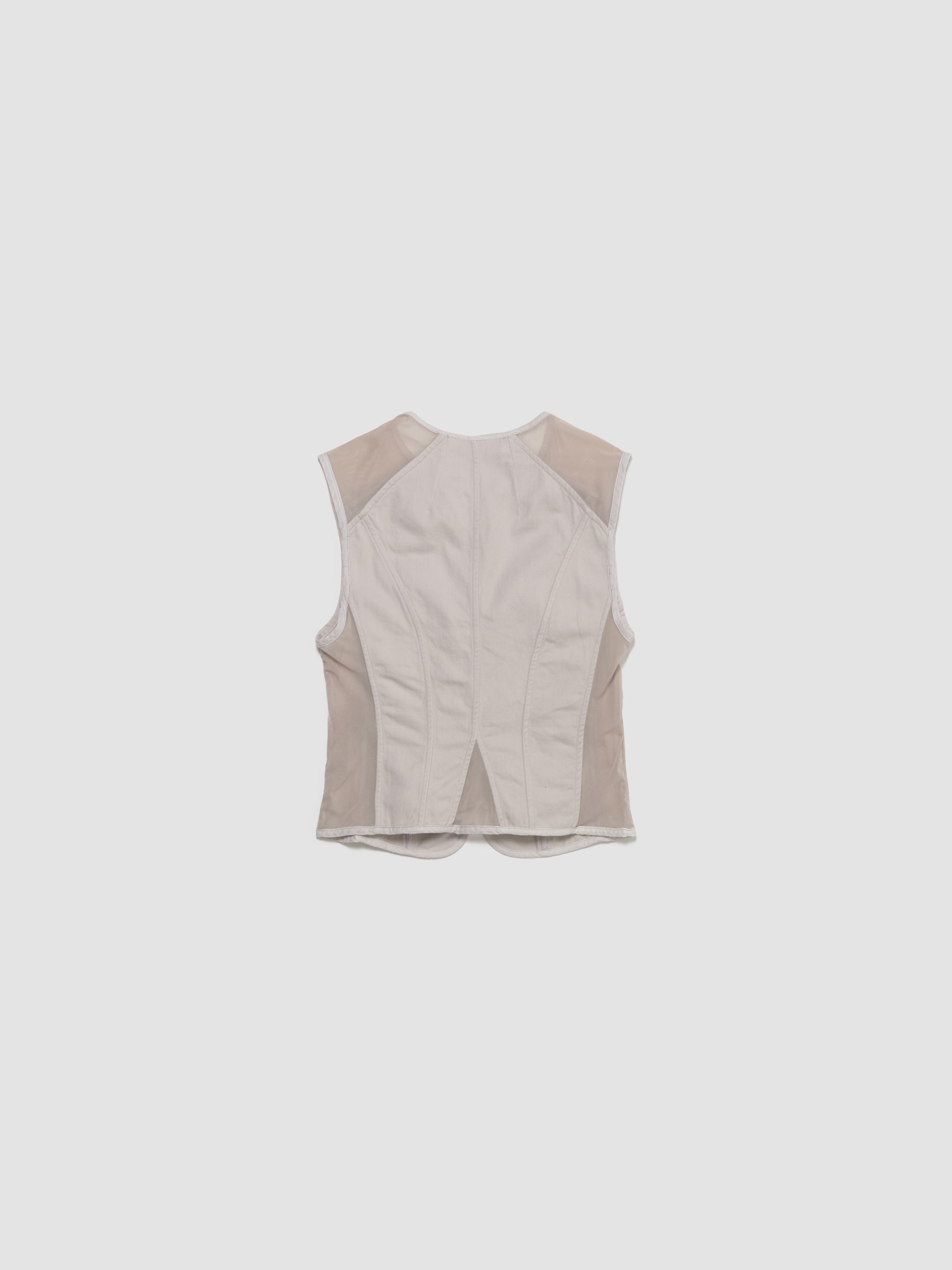Corset Vest in Dust Bunny