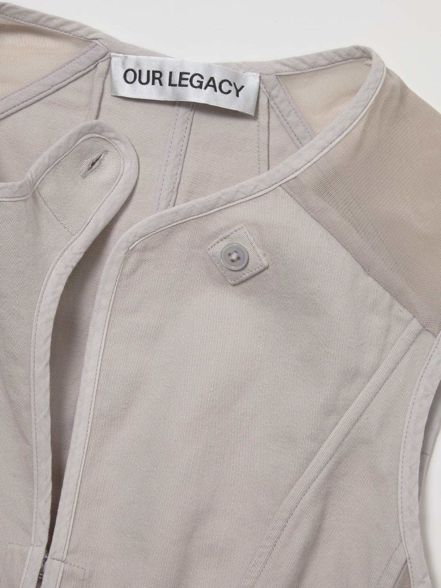 Corset Vest in Dust Bunny