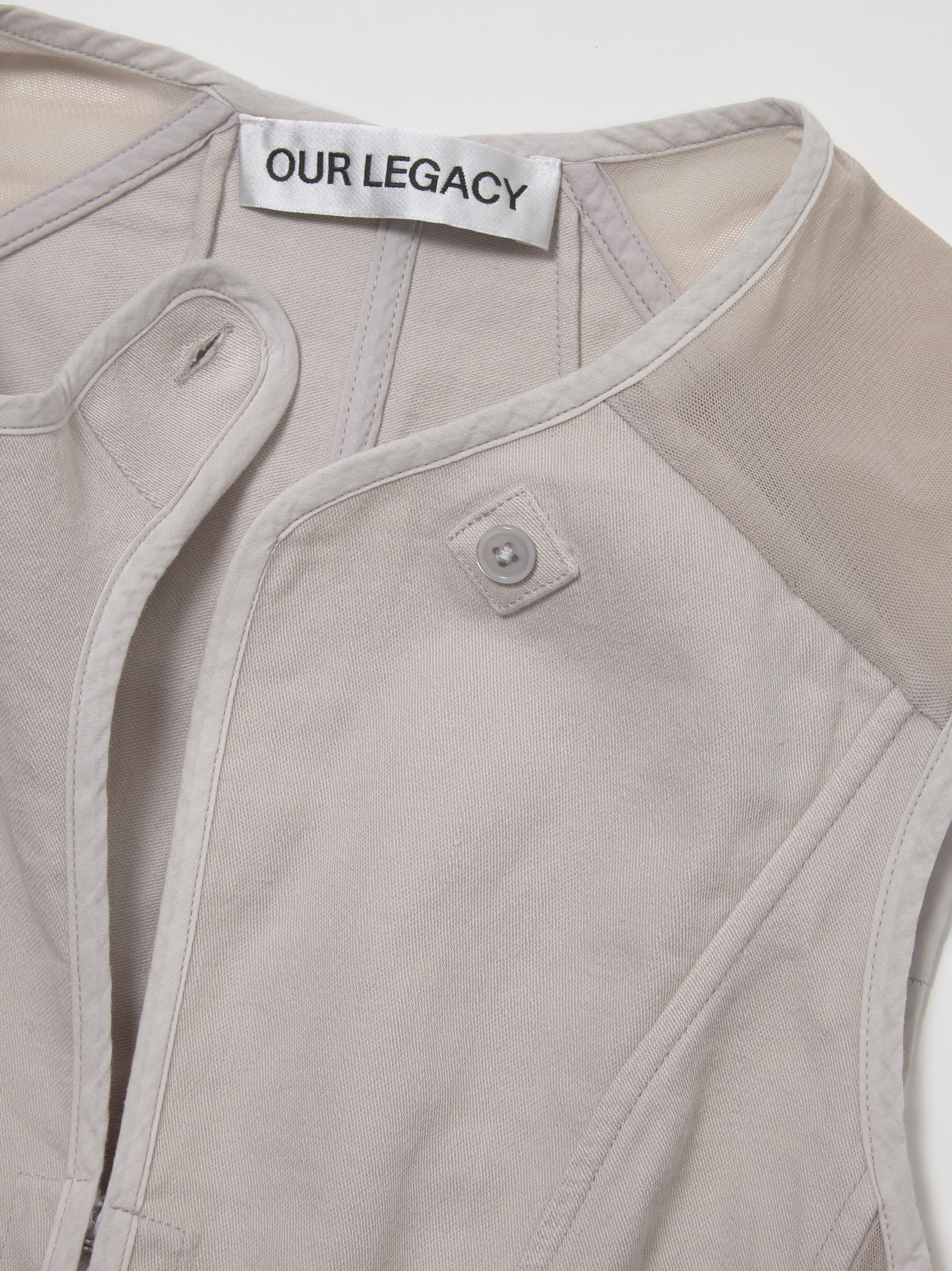 Corset Vest in Dust Bunny