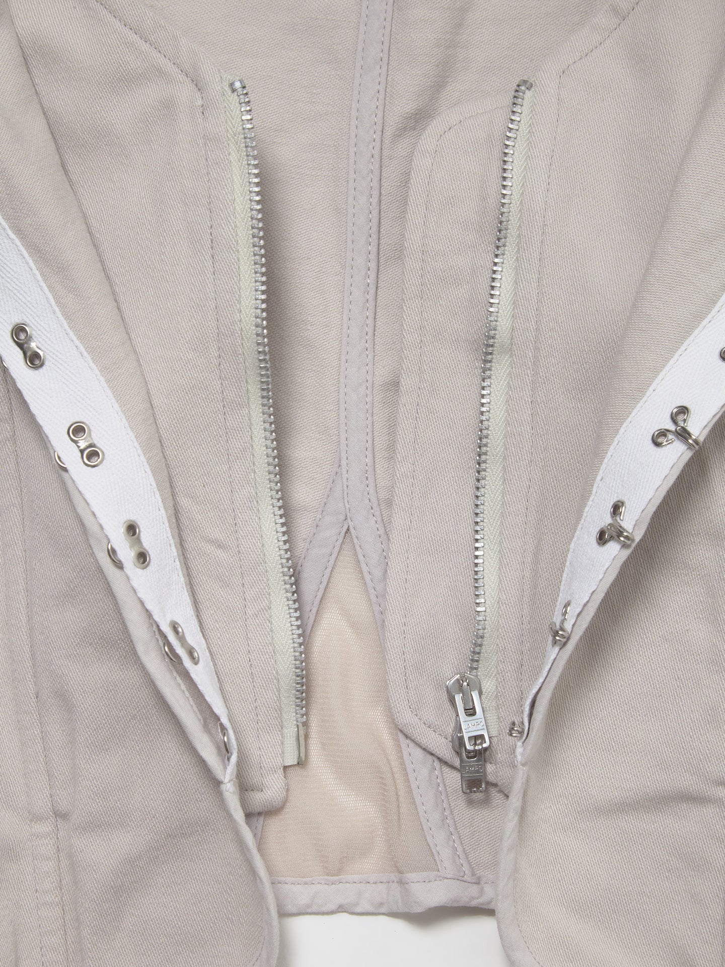 Corset Vest in Dust Bunny