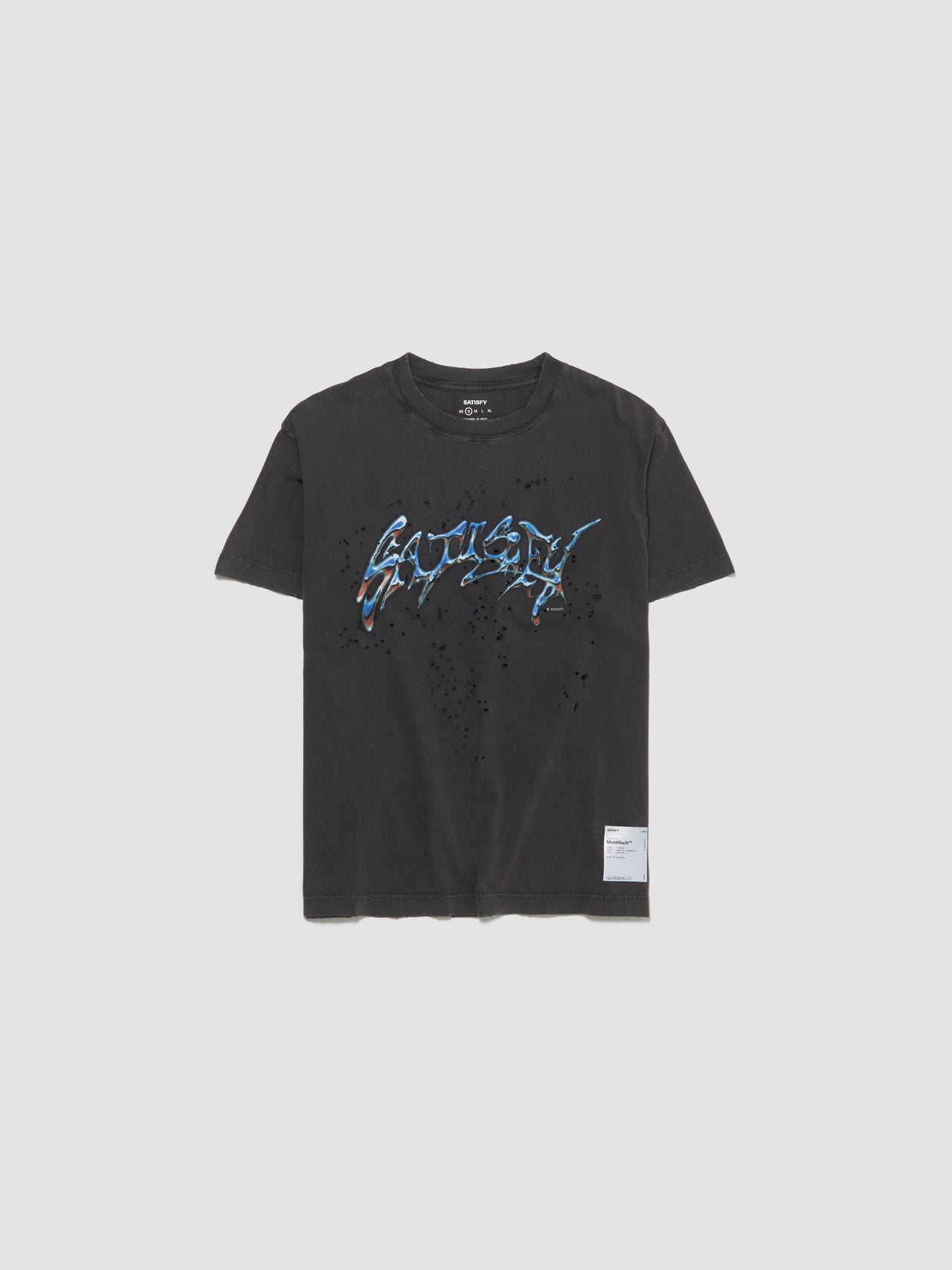 MothTech Logo Graphic T-Shirt in Aged Black