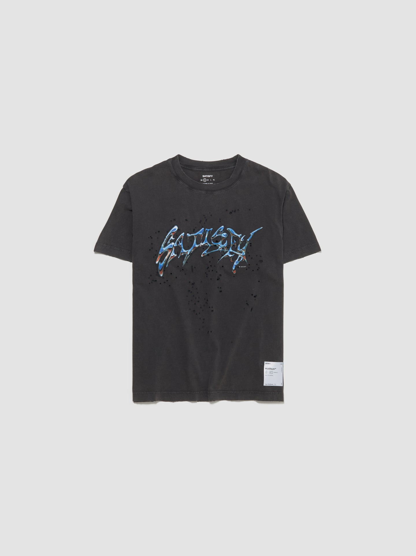 MothTech Logo Graphic T-Shirt in Aged Black