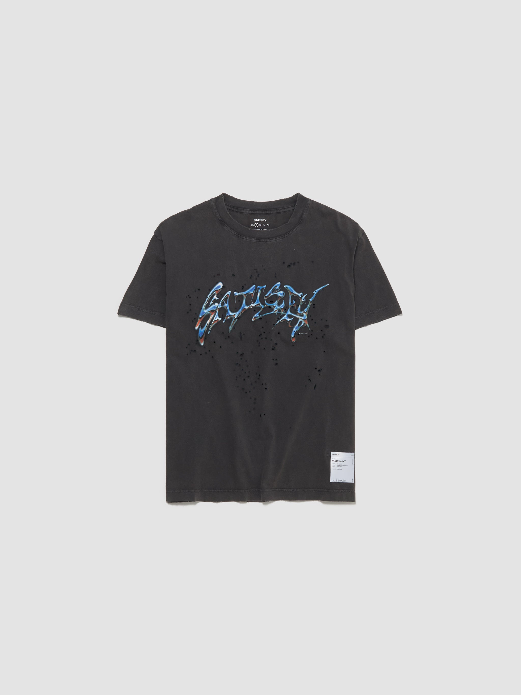 MothTech Logo Graphic T-Shirt in Aged Black