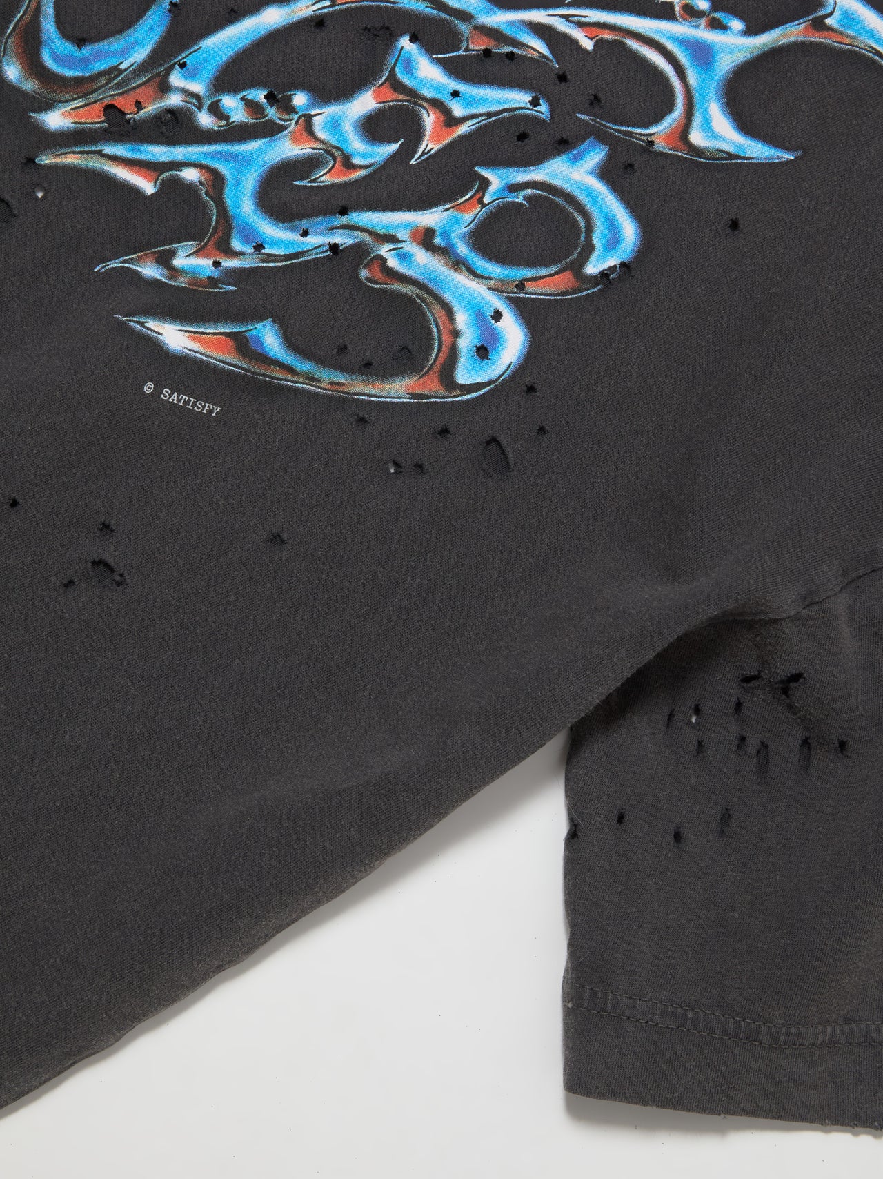 MothTech Scorpio Graphic T-Shirt in Aged Black