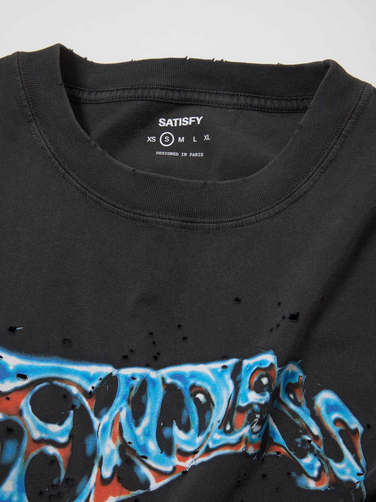MothTech Logo Muscle Tee in Aged Black