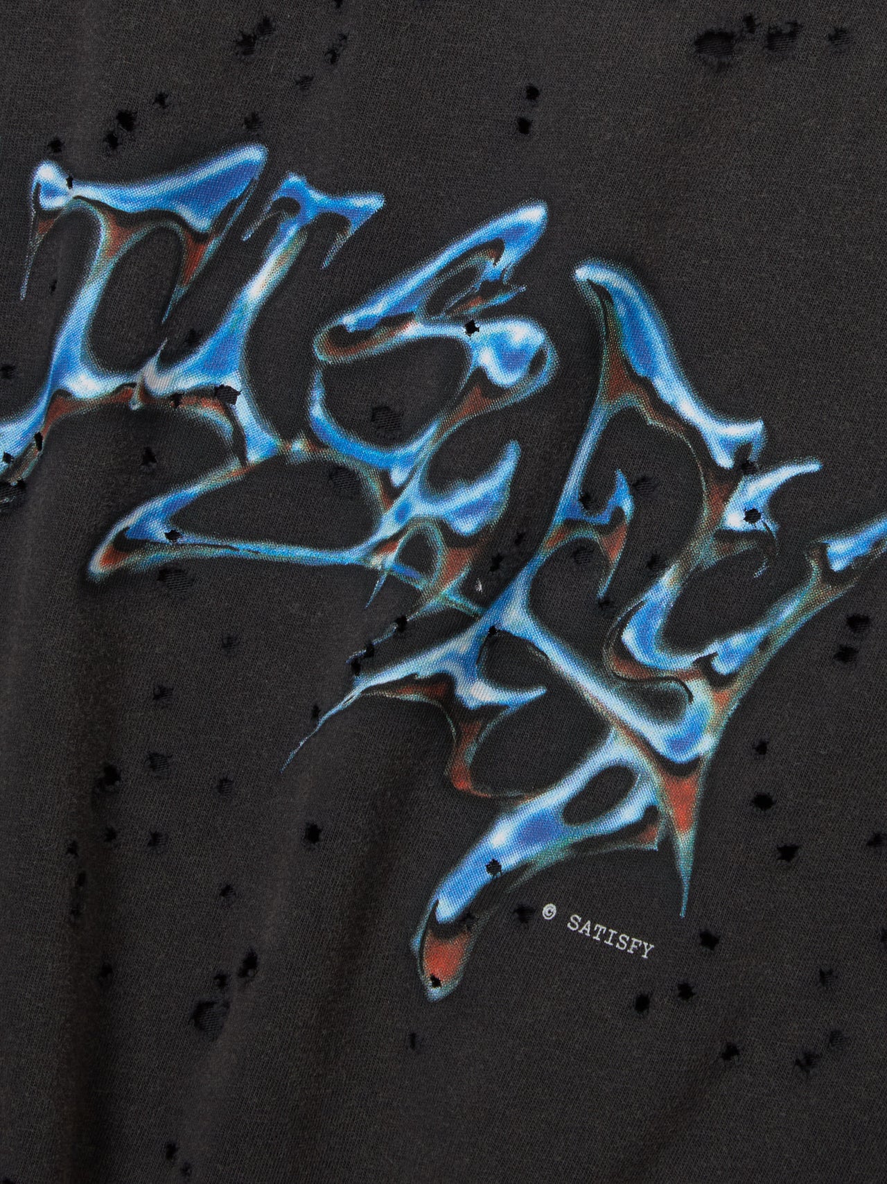 MothTech Logo Graphic T-Shirt in Aged Black