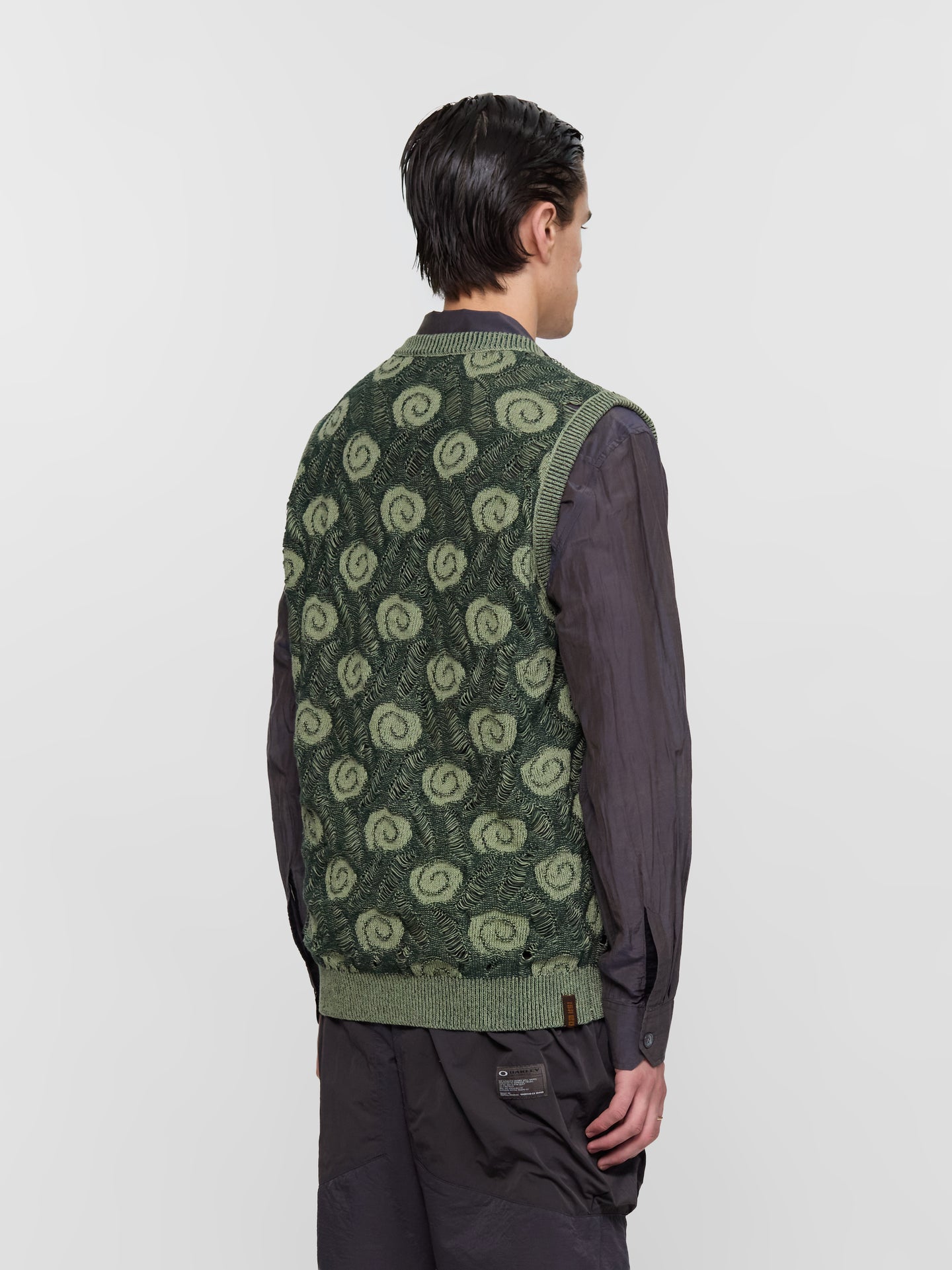 Garden Sleeveless V-Neck Knit in Green Mint