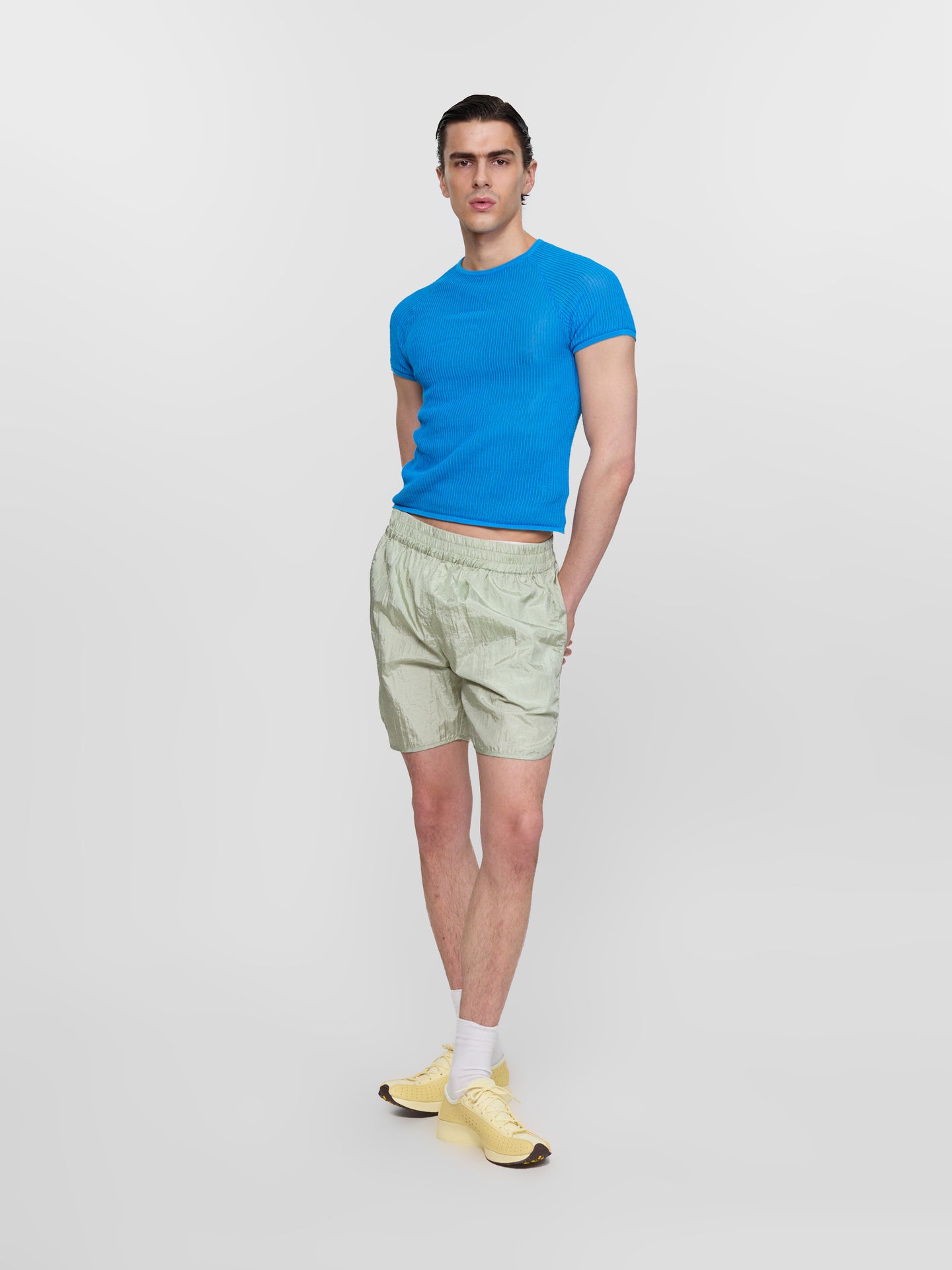 Parachute Swim Shorts in Soft Green