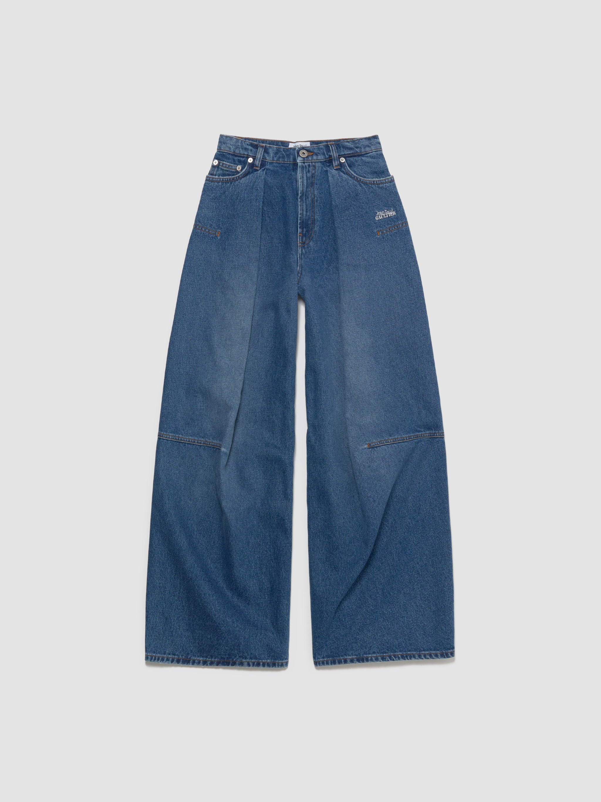 Loose Denim Jeans in Vintage Blue
