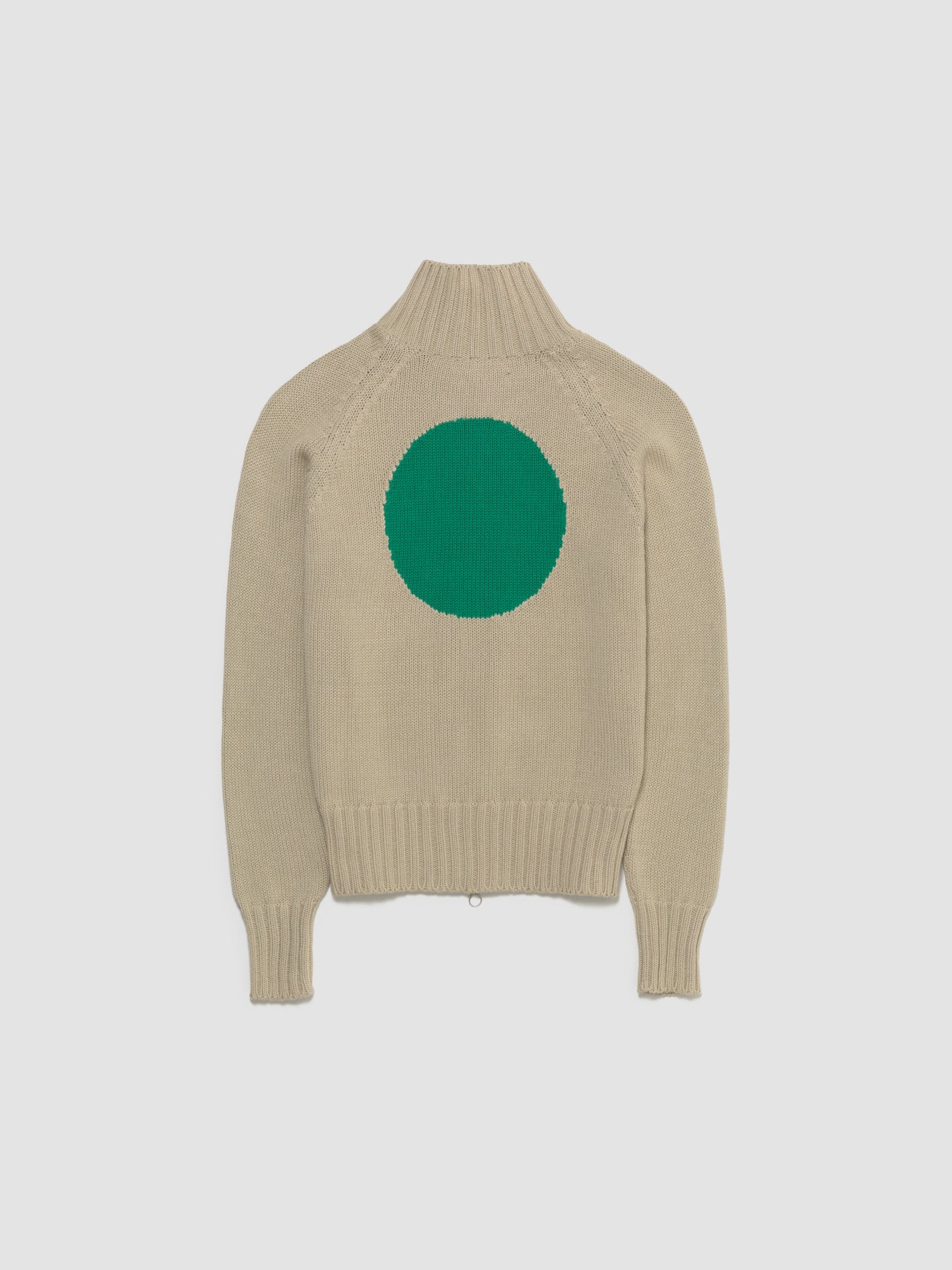 Chakra Knit Track Jacket in Oat Green