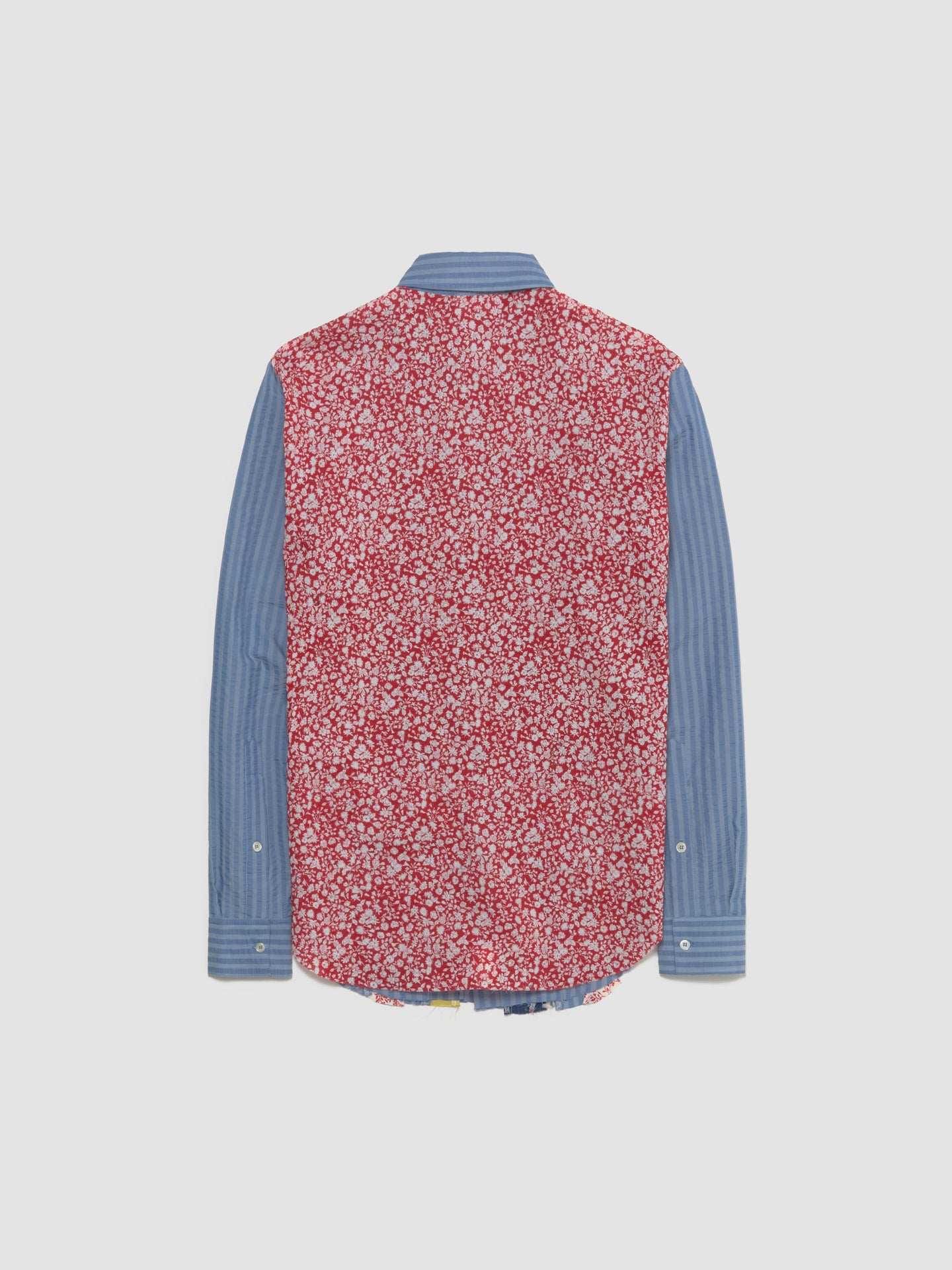Patch & Slash Shirt in Blue & Multi