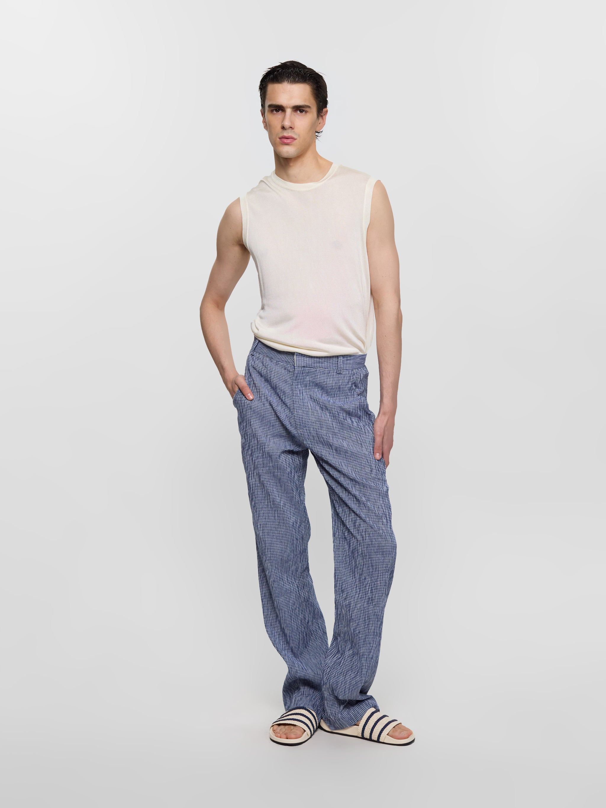 Yoryu Tailored Trousers in Blue