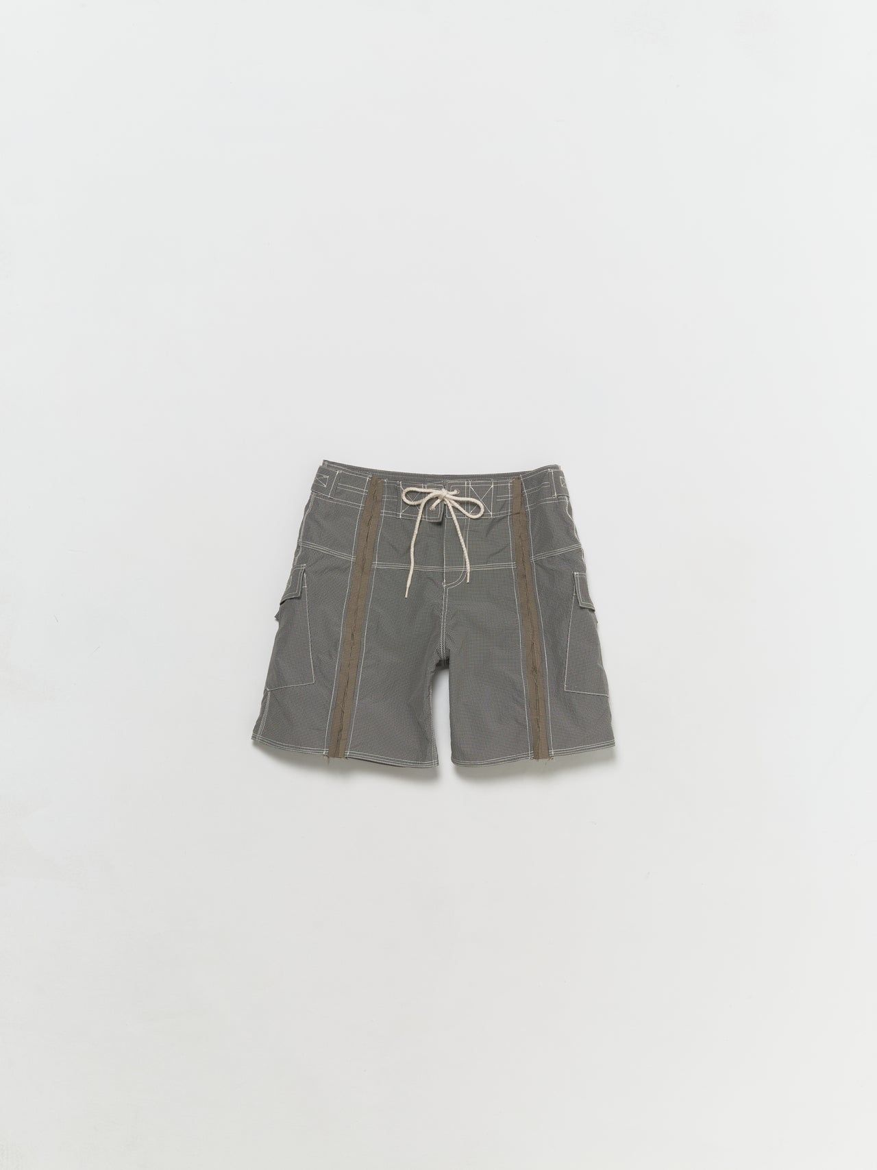 Cum Swim Shorts in Grey & Beige