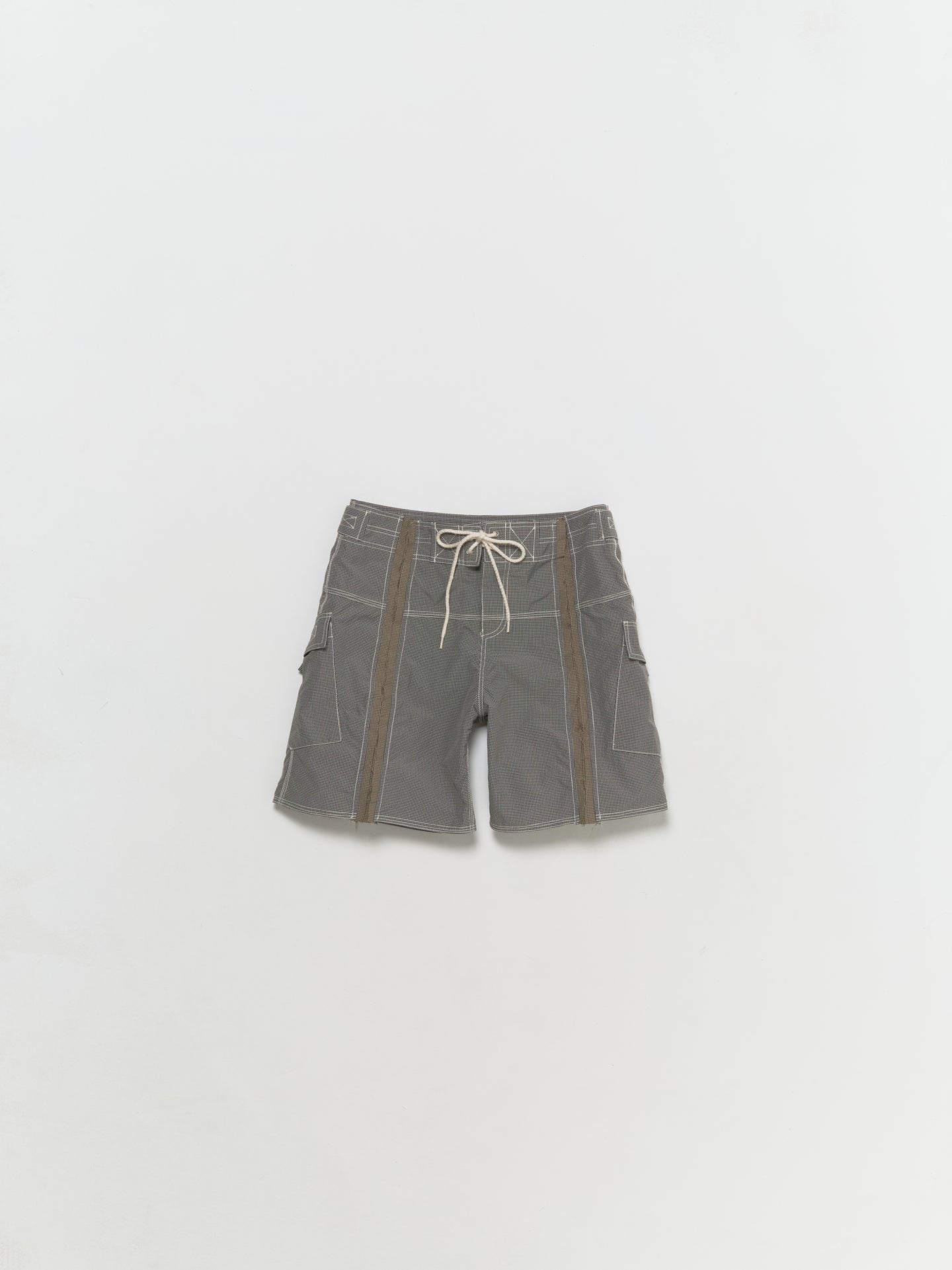Cum Swim Shorts in Grey & Beige