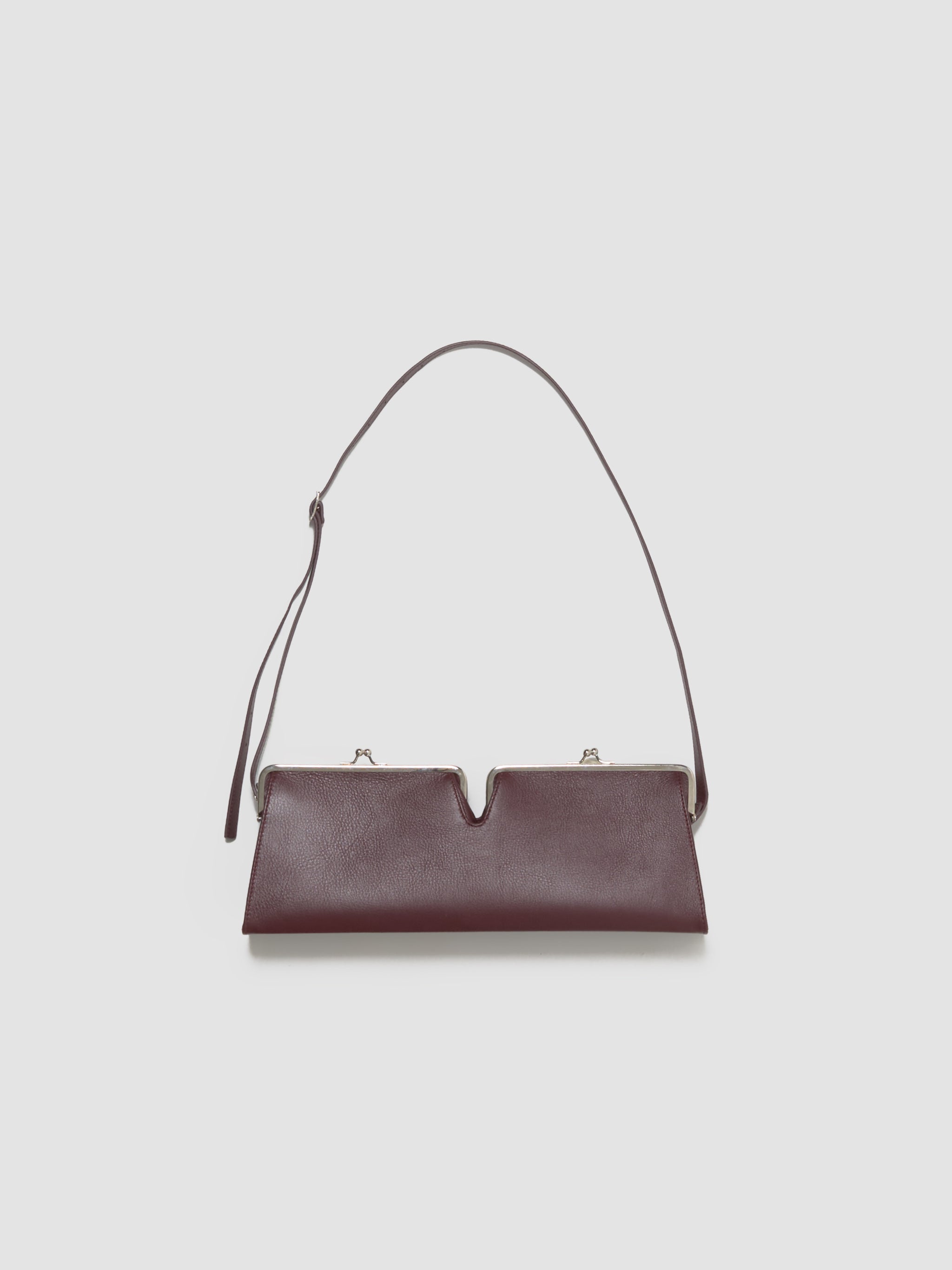 Bibi Baguette Bag in Dark Cherry