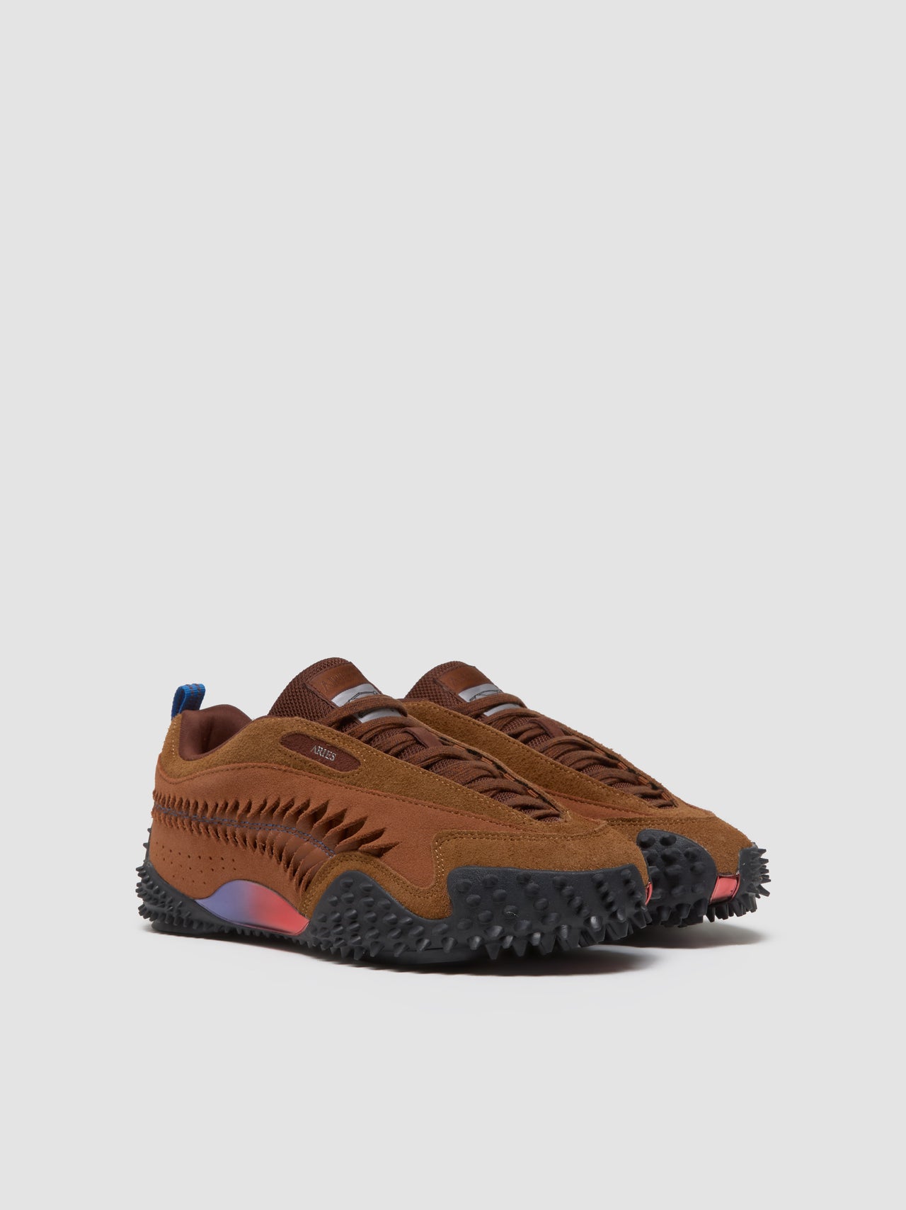 x Aries Mostro Craft Sneaker in Mahogany & Teak