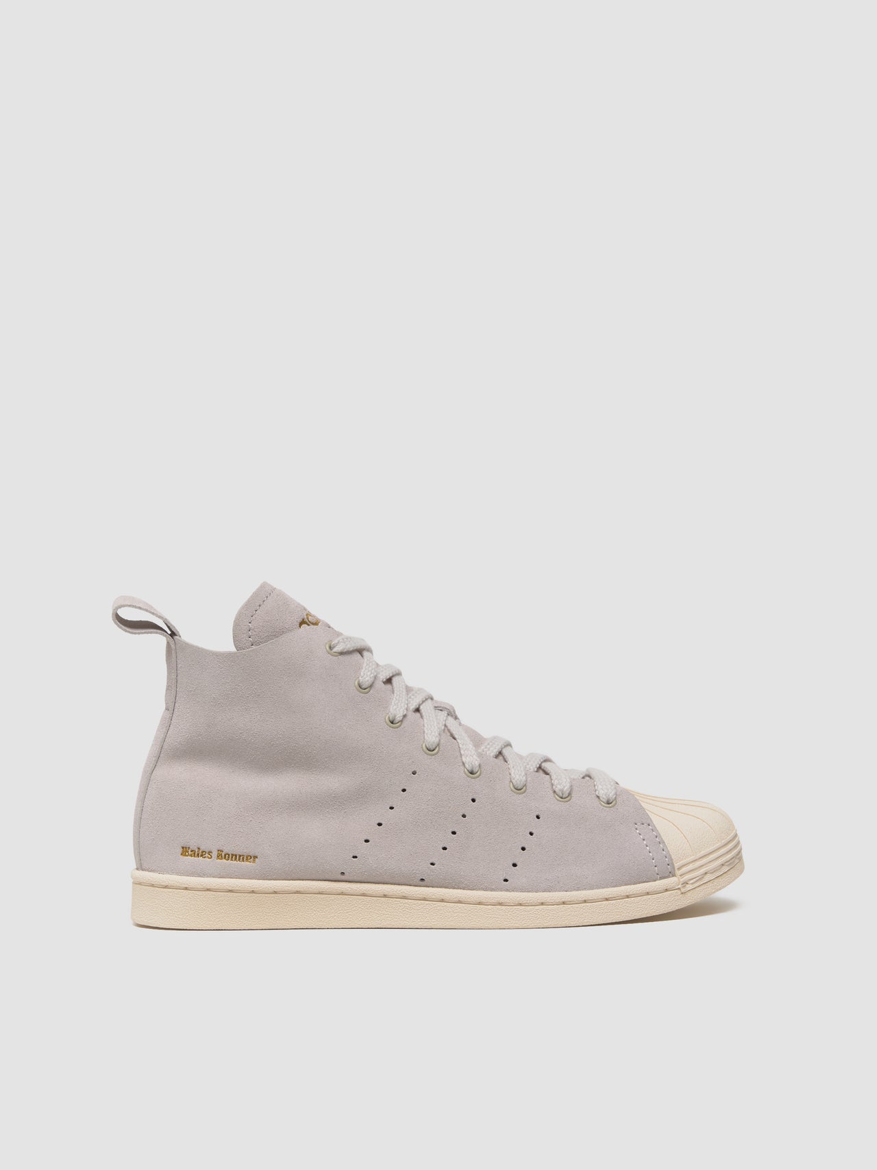 x Wales Bonner Superstar Hi Sneaker in Stone Grey