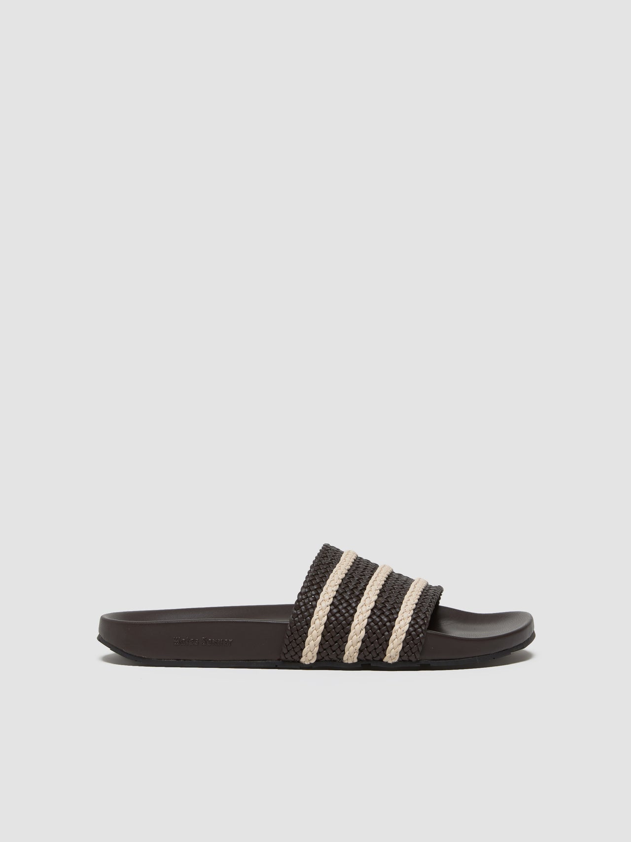 x Wales Bonner Adilette Slide in Dark Brown
