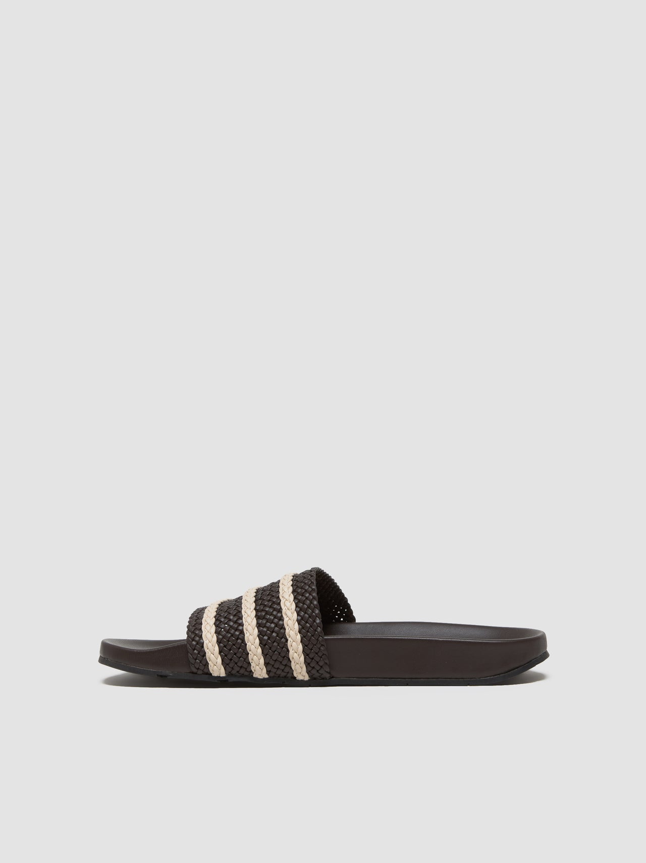 x Wales Bonner Adilette Slide in Dark Brown