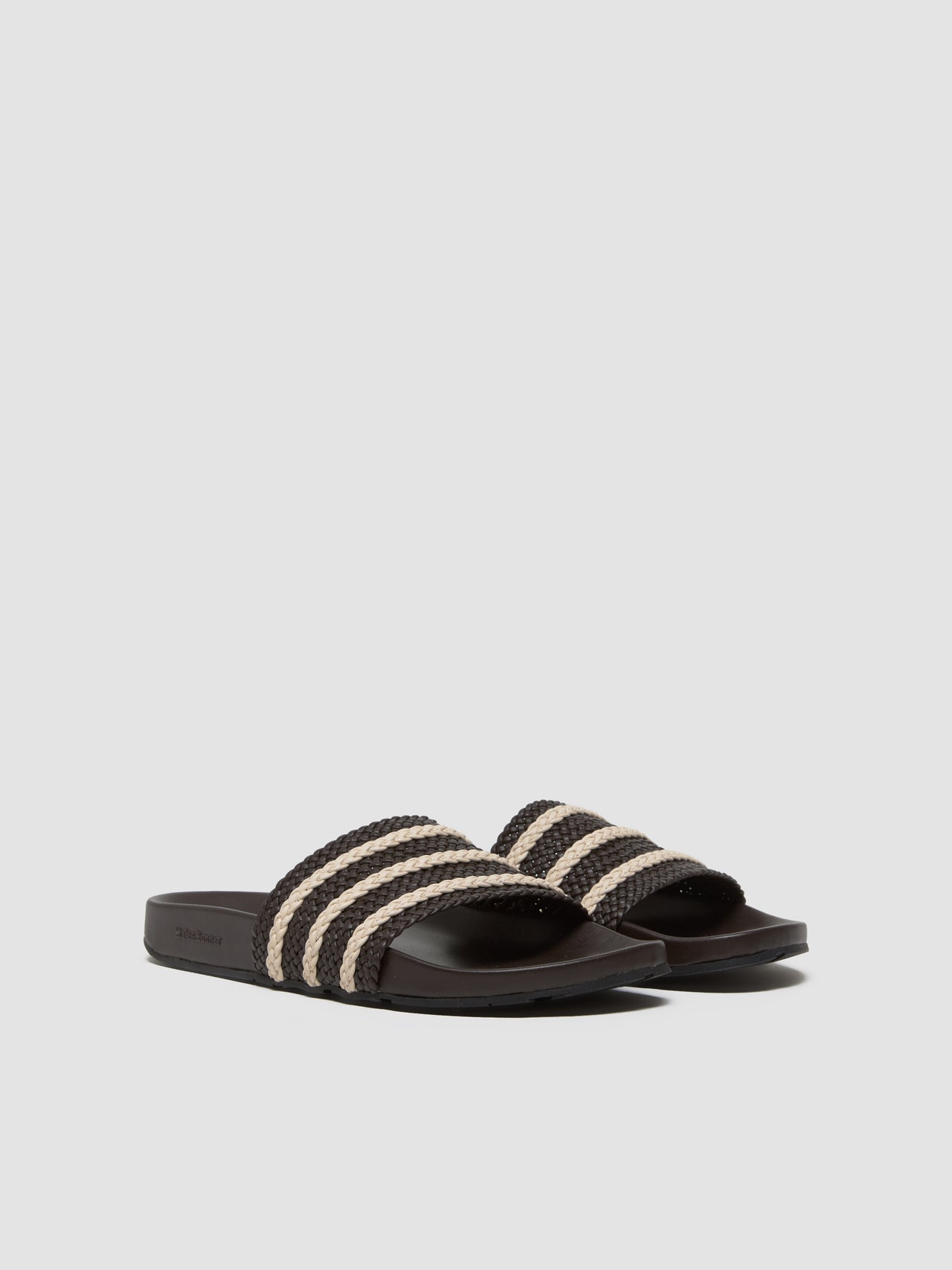 x Wales Bonner Adilette Slide in Dark Brown