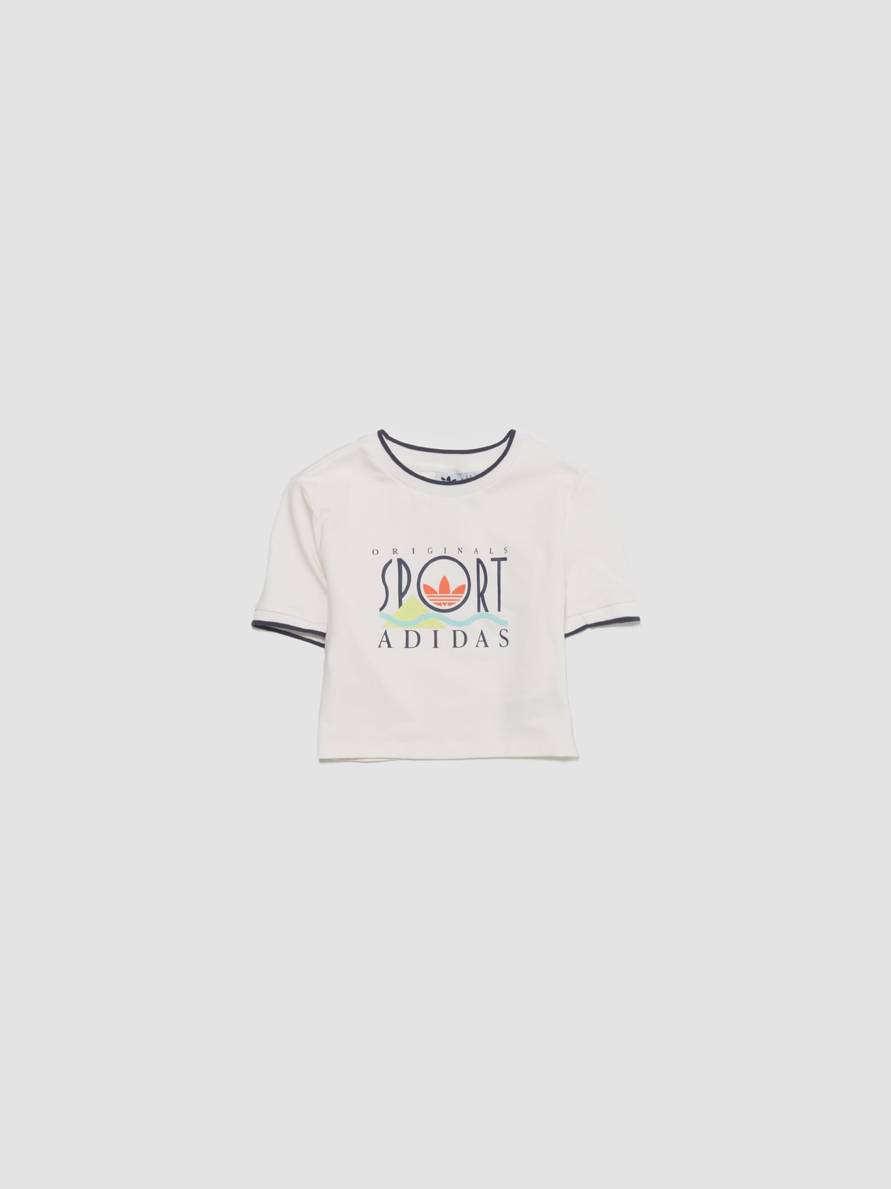 Graphic Baby Tee in White
