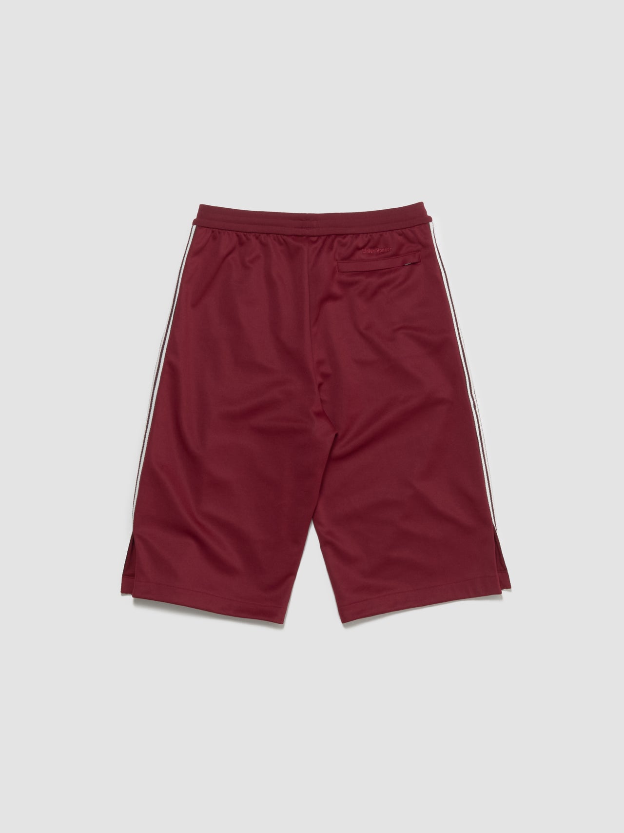 x Wales Bonner Track Shorts in Burgundy