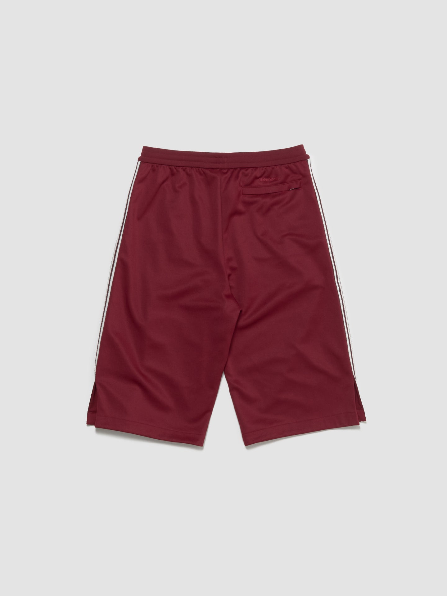 x Wales Bonner Track Shorts in Burgundy