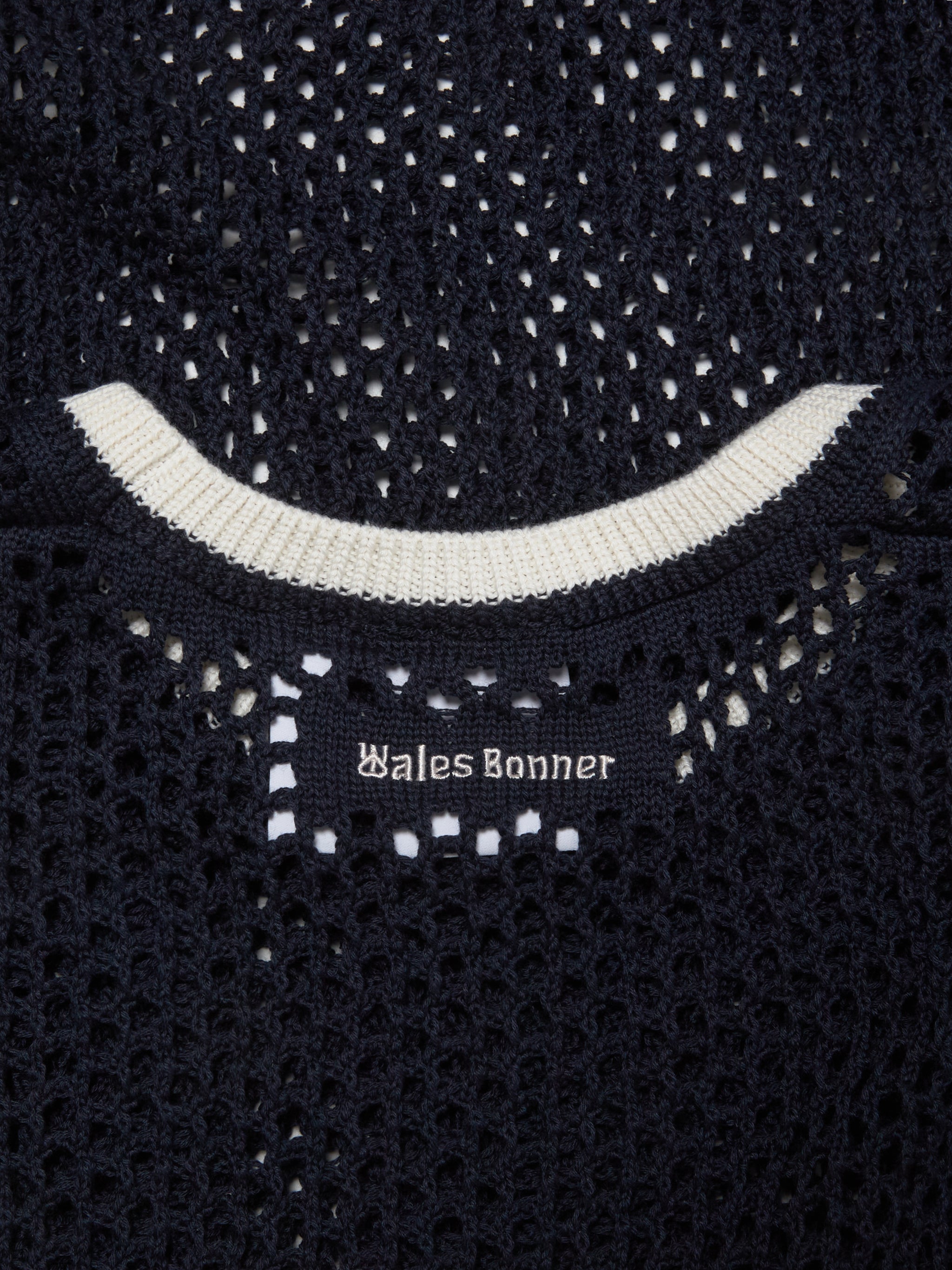 x Wales Bonner Knit T-Shirt in Navy