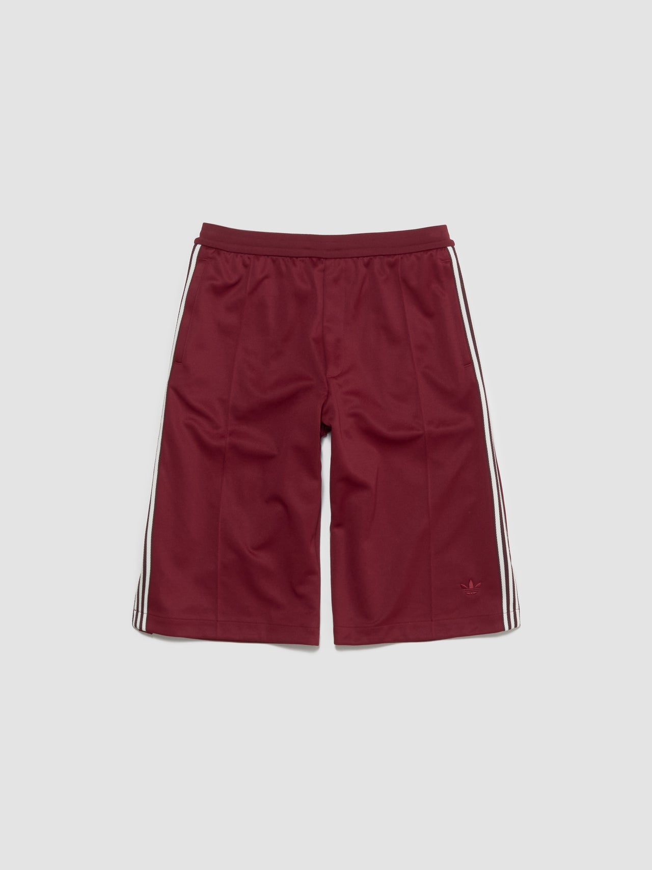 x Wales Bonner Track Shorts in Burgundy
