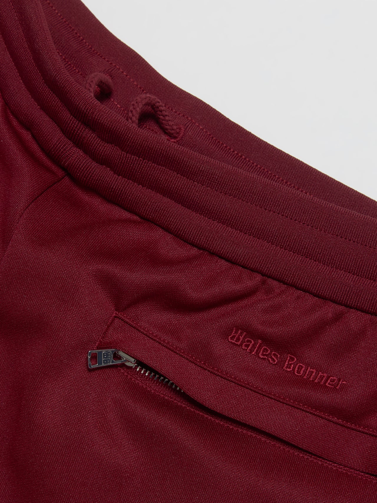 x Wales Bonner Track Shorts in Burgundy