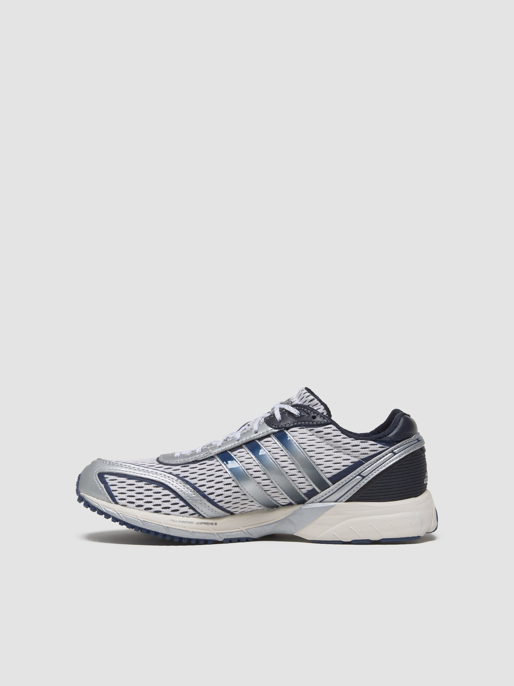 x Sporty & Rich WMNS Adizero Adios Sneaker in White & Core Navy