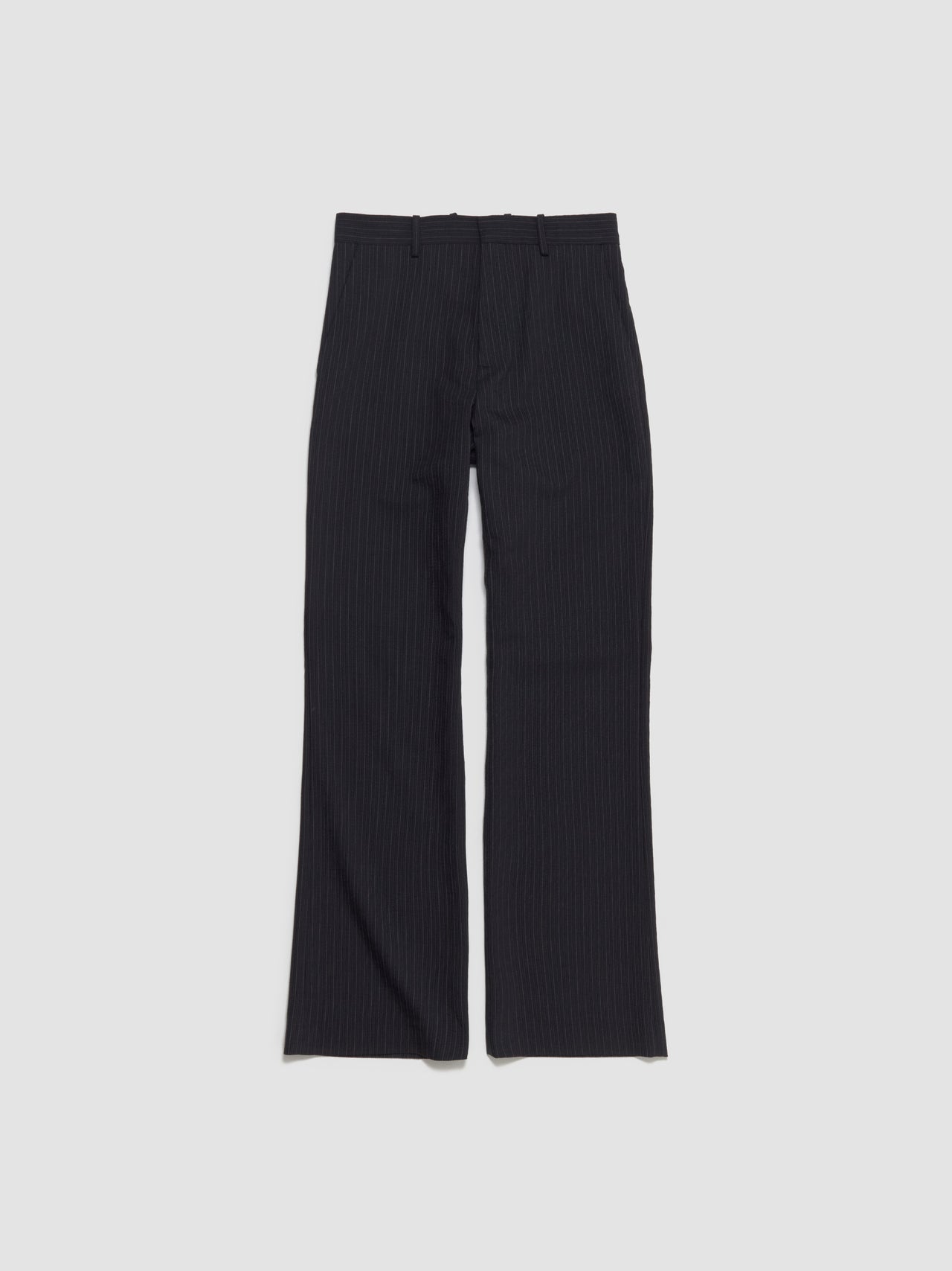 Wool Blend Trousers in Black