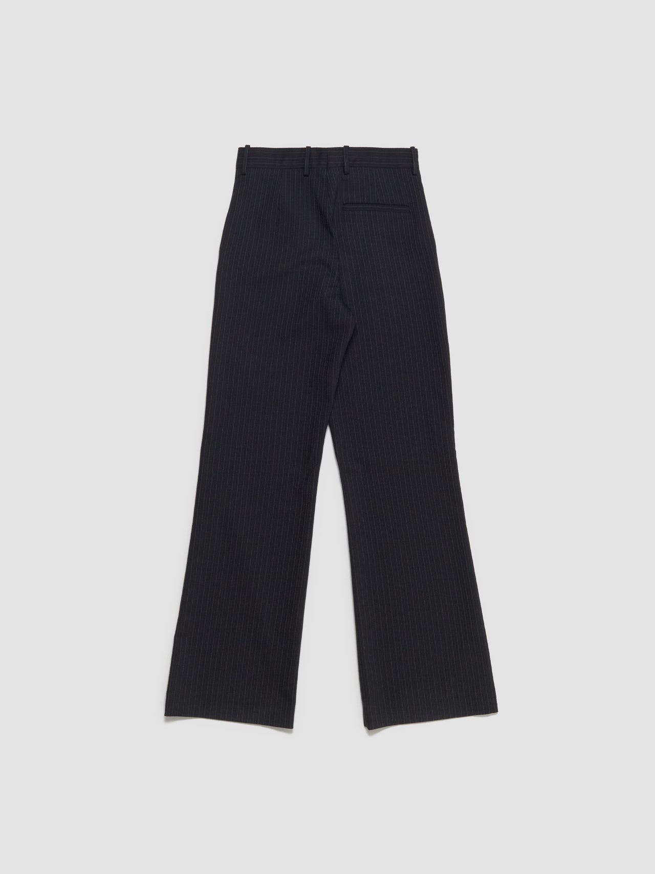 Wool Blend Trousers in Black