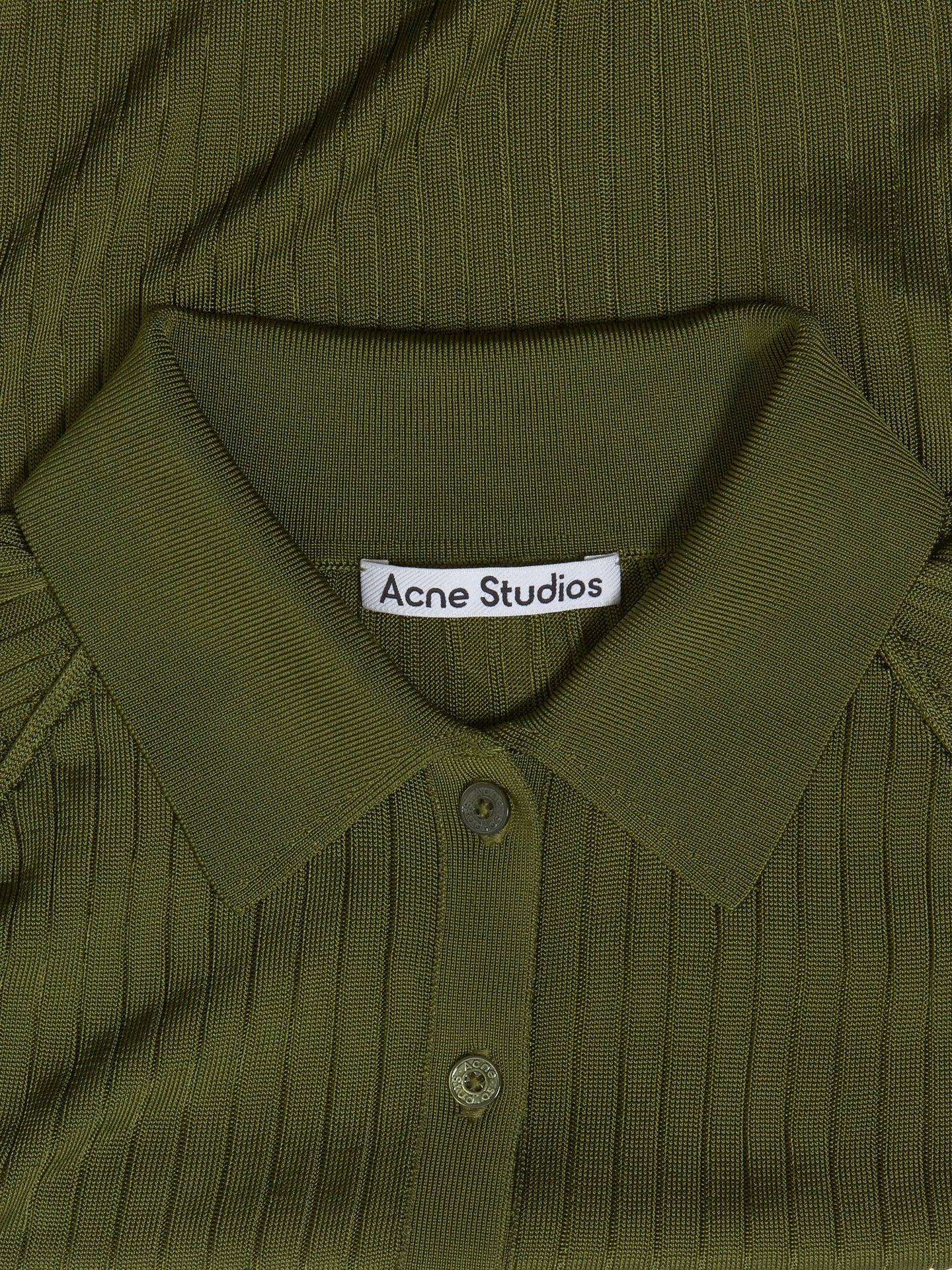 Knitted Polo in Green