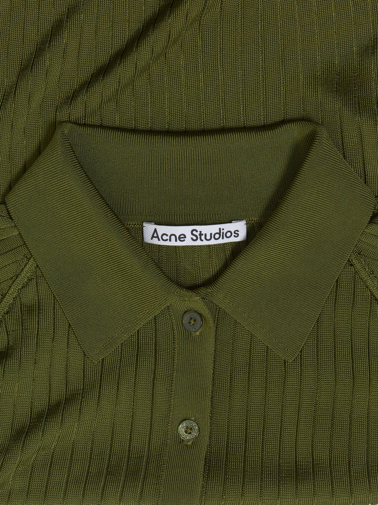 Knitted Polo in Green