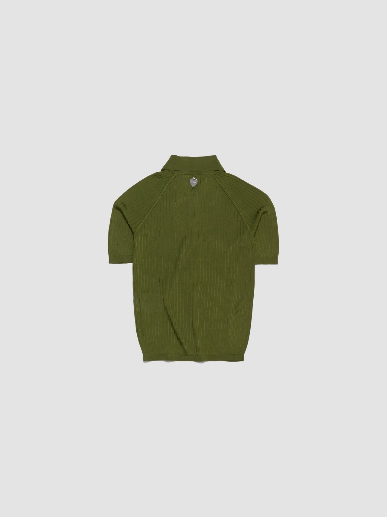 Knitted Polo in Green
