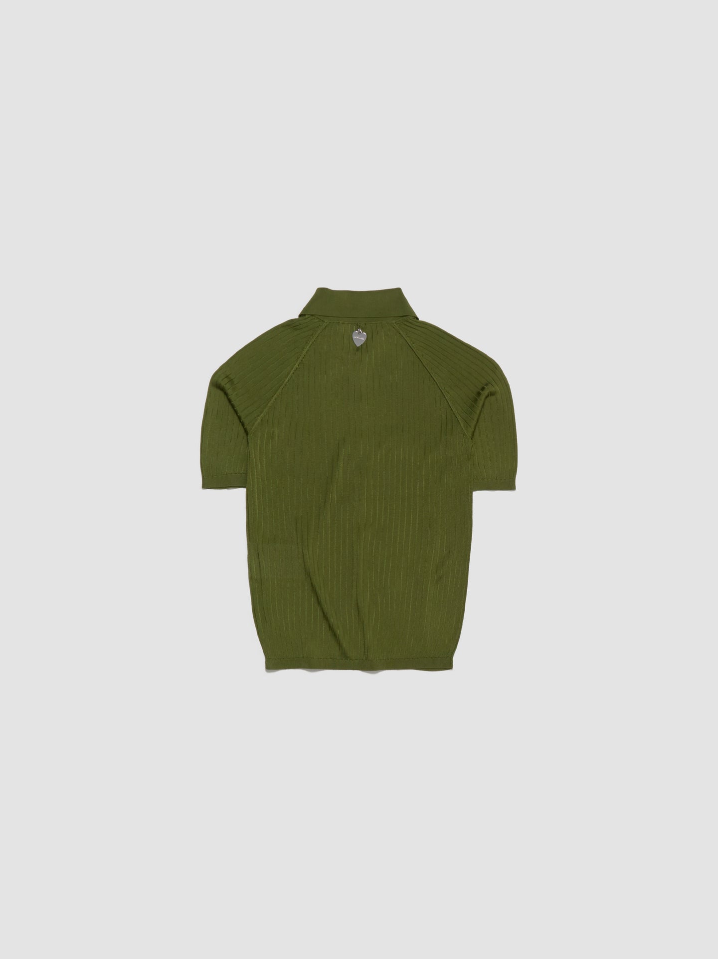 Knitted Polo in Green